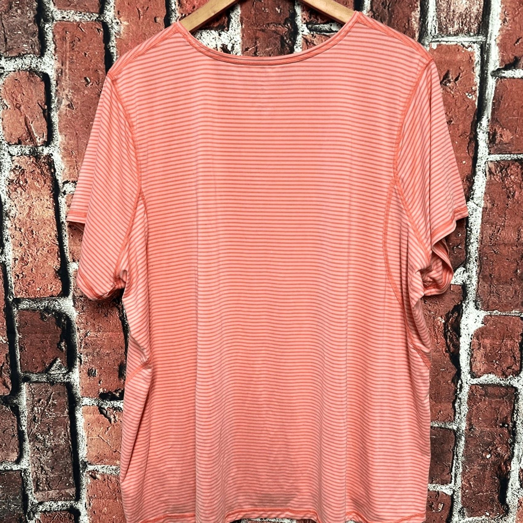 Lands' End Lands' End Womens Blouse Shirt Striped Multicolor 3XL Casual 3/4 Sleeve Boat Neck Relaxed Fit Womens Size XXL / US 16-18 / IT 52-54 - 3 Thumbnail
