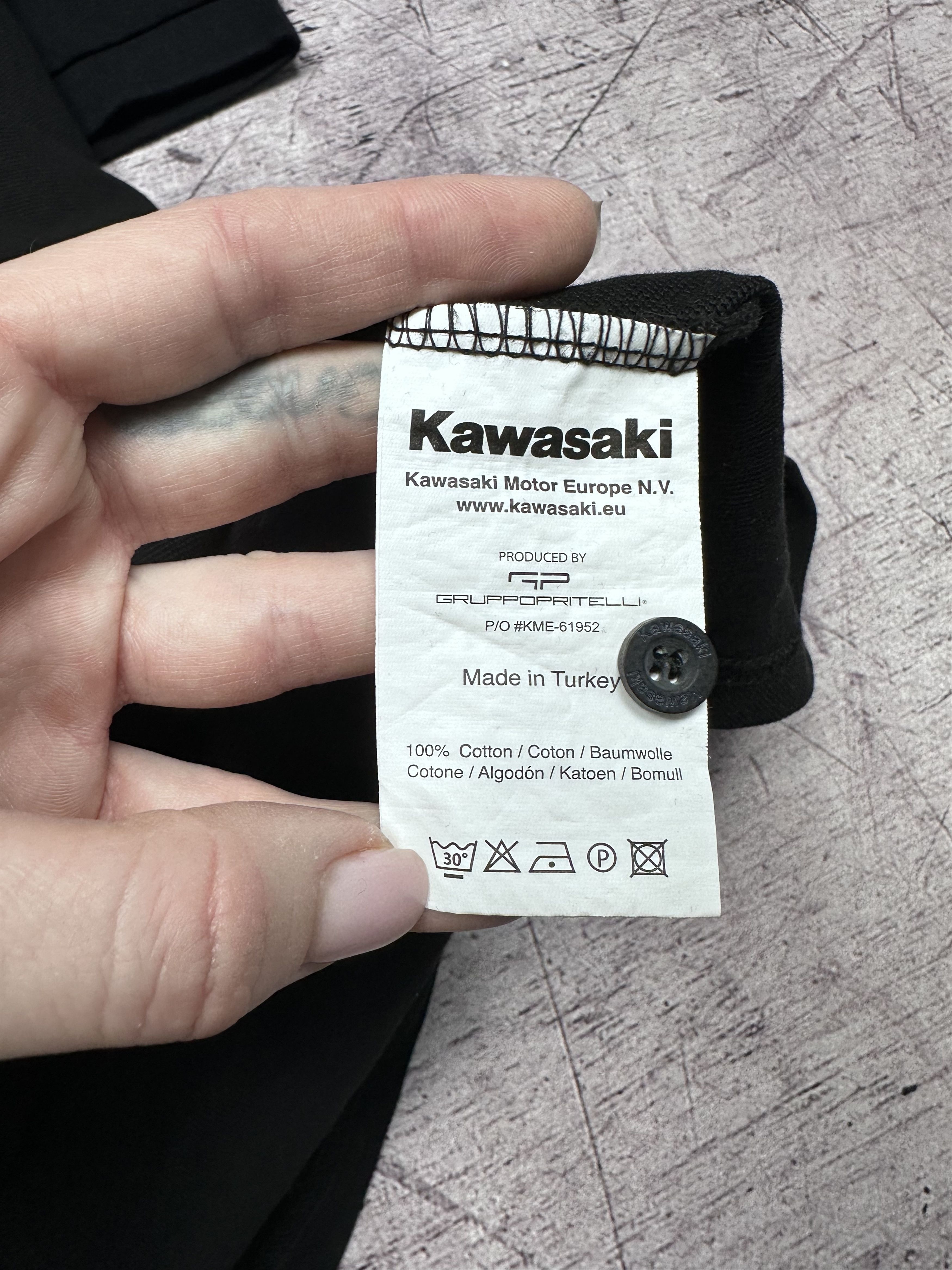 Japanese Brand × Vintage Kawasaki Racing Team Vintage Mens Polo Shirt Size US L / EU 52-54 / 3 - 5 Thumbnail