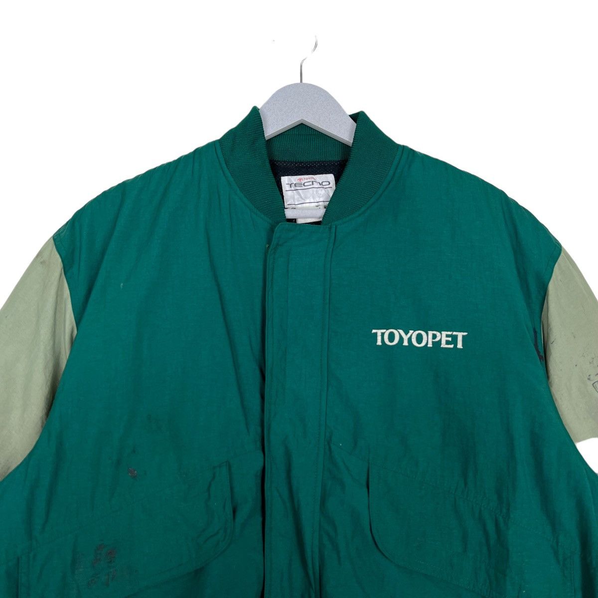 Japanese Brand 🔥 VINTAGE TOYOPET TECNO RACING BOMBER JACKET Size US L / EU 52-54 / 3 - 4 Thumbnail