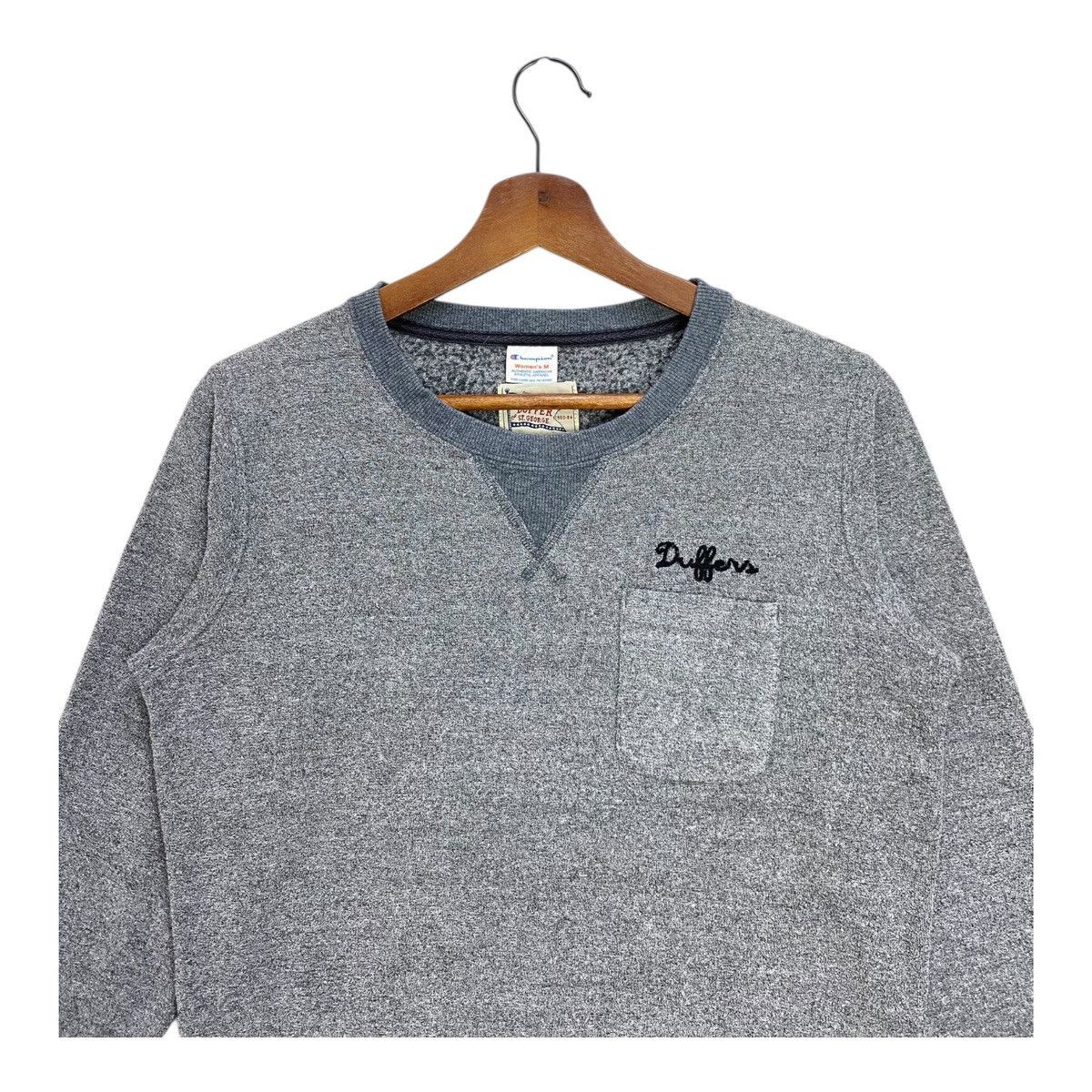 Champion Champion x Duffer Women Sweatshirt Jumper Gray Size M Size US M / EU 48-50 / 2 - 2 Thumbnail
