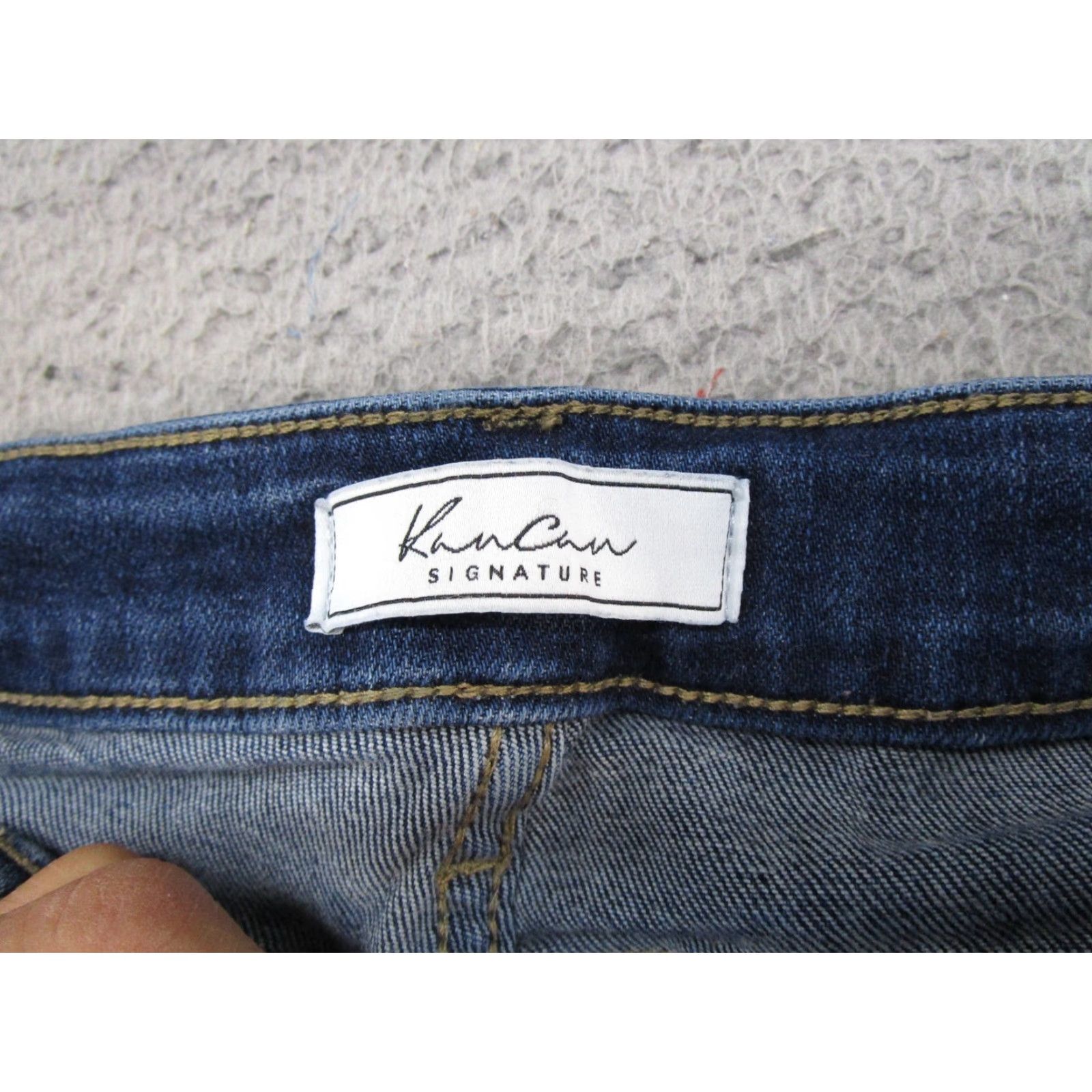 Vintage KanCan Bermuda Shorts Denim 5-Pocket Blue Size 33 Womens Casual Summer Size 24" / US 00 / IT 34 - 2 Thumbnail