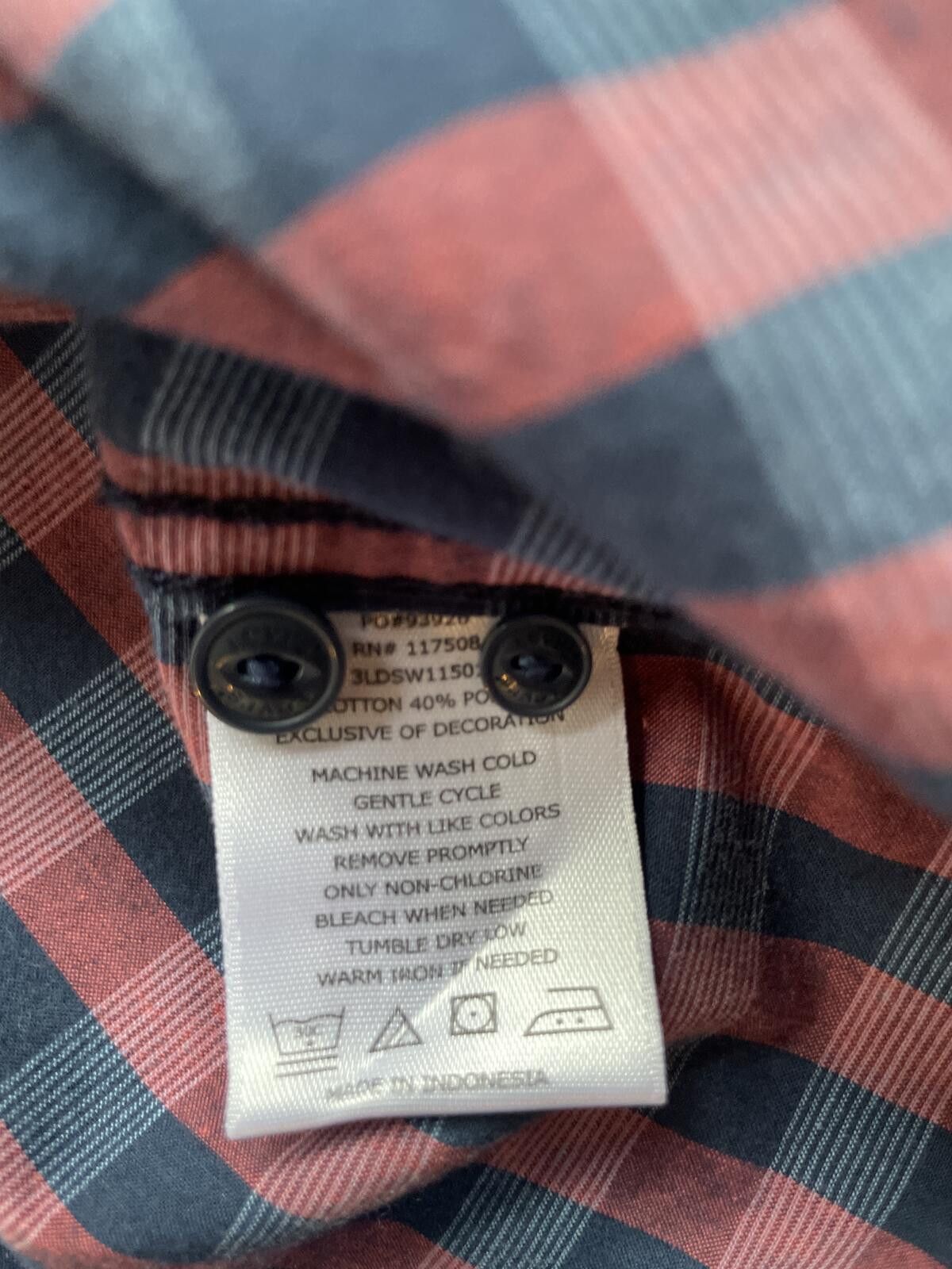 Levi's Levi's Men's Short Sleeve Red Blue Checkered Shirt Large Size US L / EU 52-54 / 3 - 6 Thumbnail