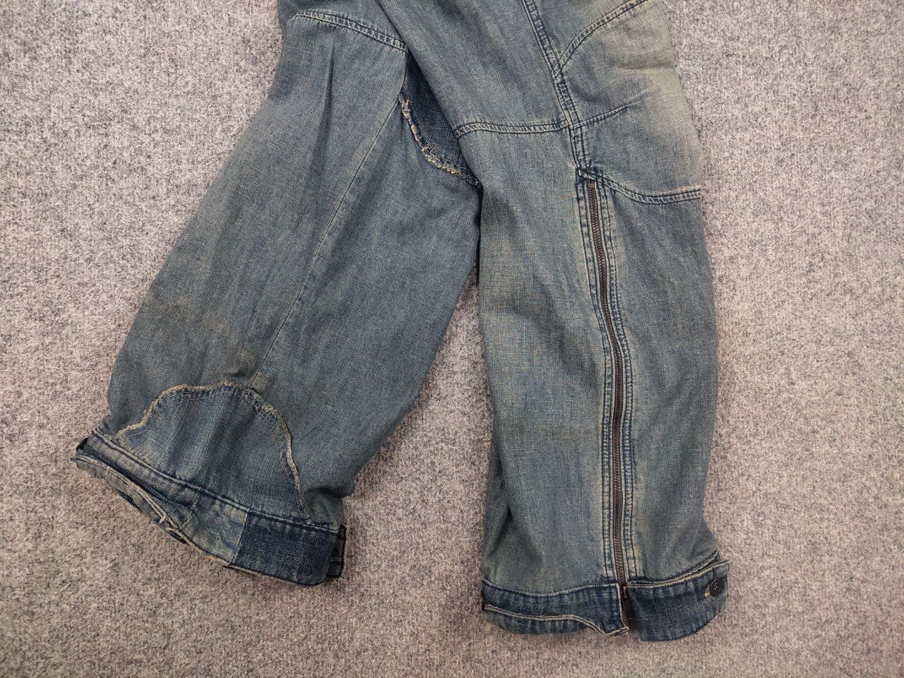 G-Star Rare Vintage G Star Raw Concept elwood Y2K Baggy Zip Jeans Size US 33 - 12 Thumbnail