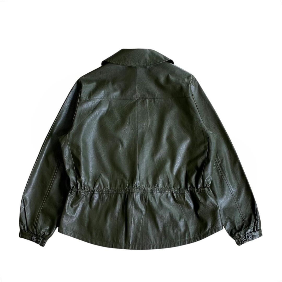 Other Georges Rech elastic tie waist faux leather jacket Size M / US 6-8 / IT 42-44 - 2 Thumbnail