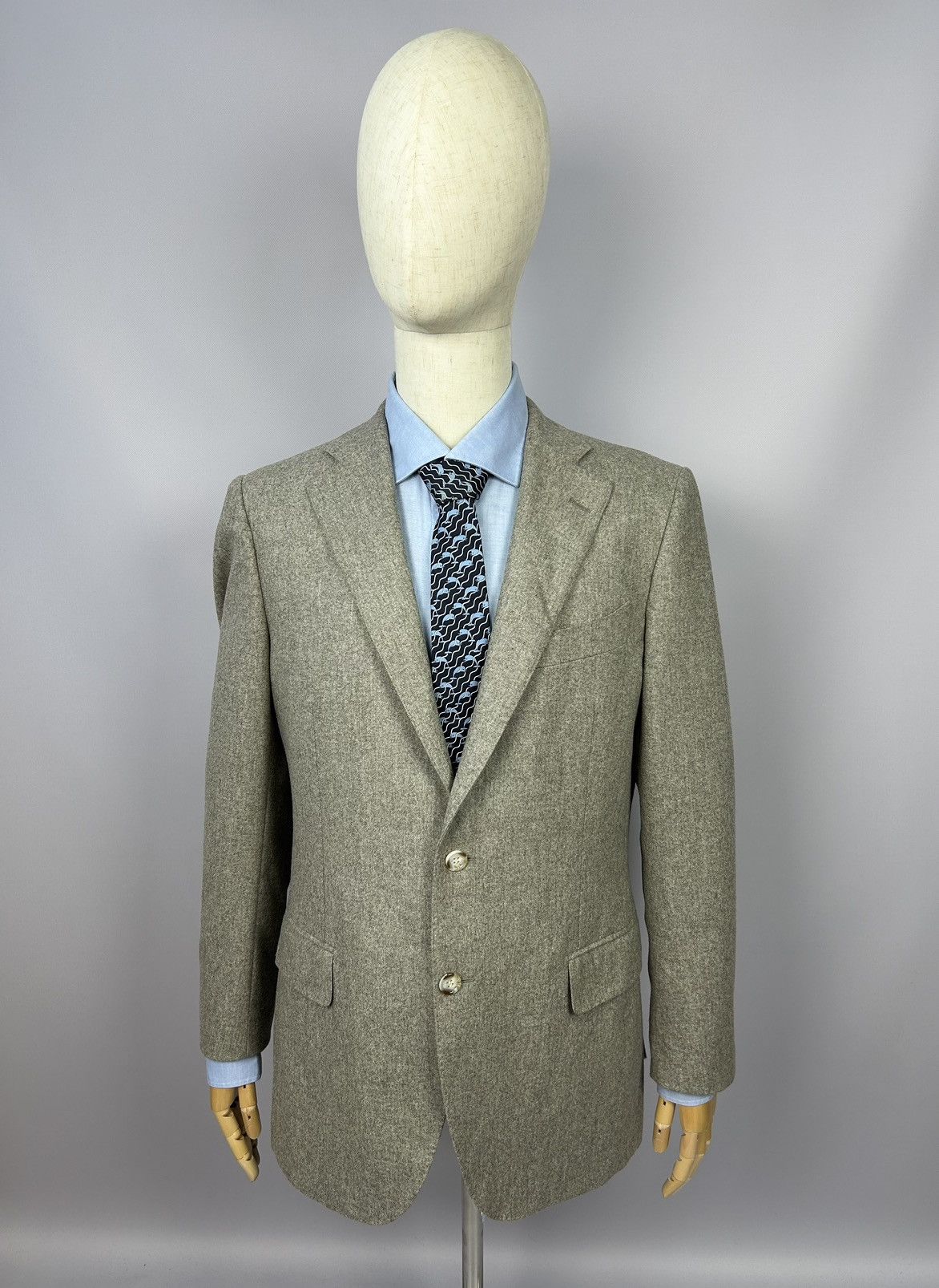 Designer × Suitsupply SUITSUPPLY Blazer Beige Vitale Barberis Canonico Wool EU52 Size 42R - 5 Thumbnail