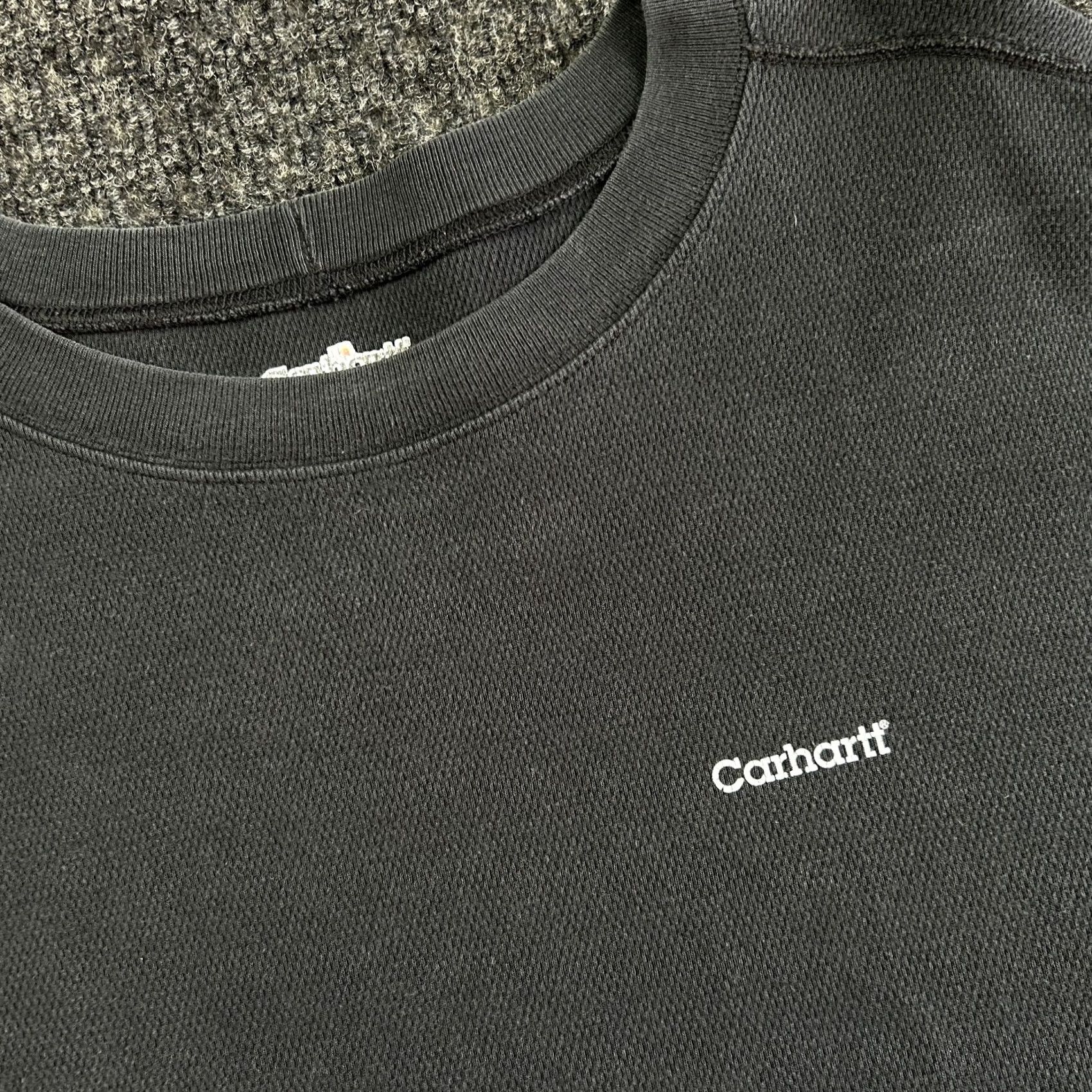 Carhartt VINTAGE Carhartt Mens Thermal Shirt 2XL Tall Long Sleeve Heavyweight Cotton Black K228 Size US XXL / EU 58 / 5 - 2 Thumbnail