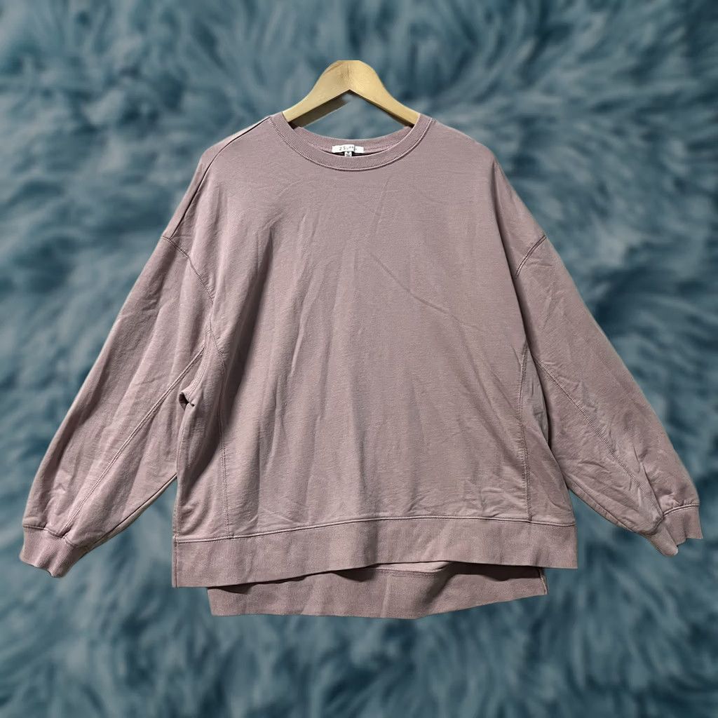 Z Supply Z Supply Womens Pink Relaxed Crewneck Sweatshirt Medium Pullover Comfort All Seasons Casual Lightweight Cotton Blend Oversized Crew Neck Front Size M / US 6-8 / IT 42-44 - 1 Thumbnail