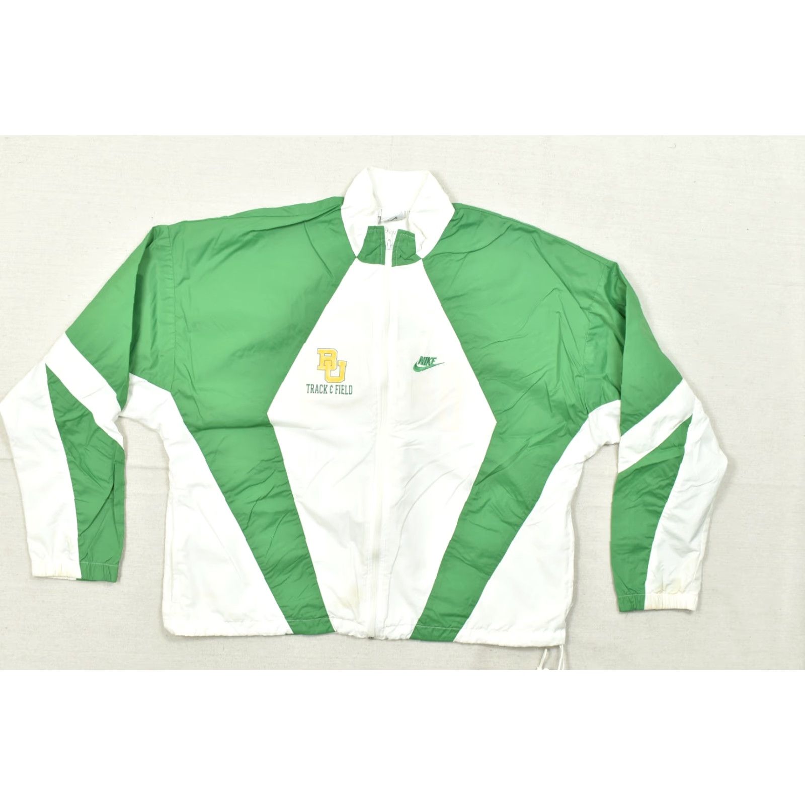 Nike Nike Baylor University Track & Field Windbreaker Jacket Men Large Green Size US L / EU 52-54 / 3 - 8 Thumbnail