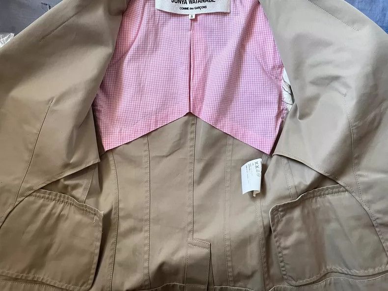 Comme des Garcons Comme Des Garcons Khaki Blazer Top Jacket Size S / US 4 / IT 40 - 4 Thumbnail