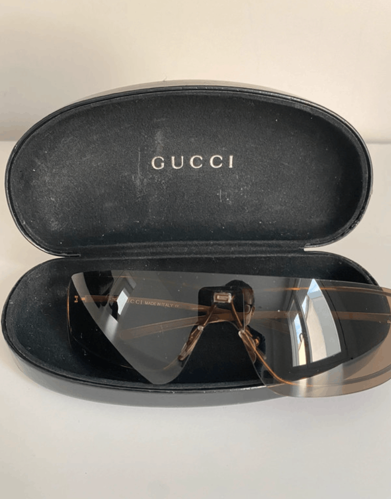 Gucci Gucci Sunglasses 1998 Mask Shield Sport Bike Pop Vintage Size ONE SIZE - 3 Thumbnail
