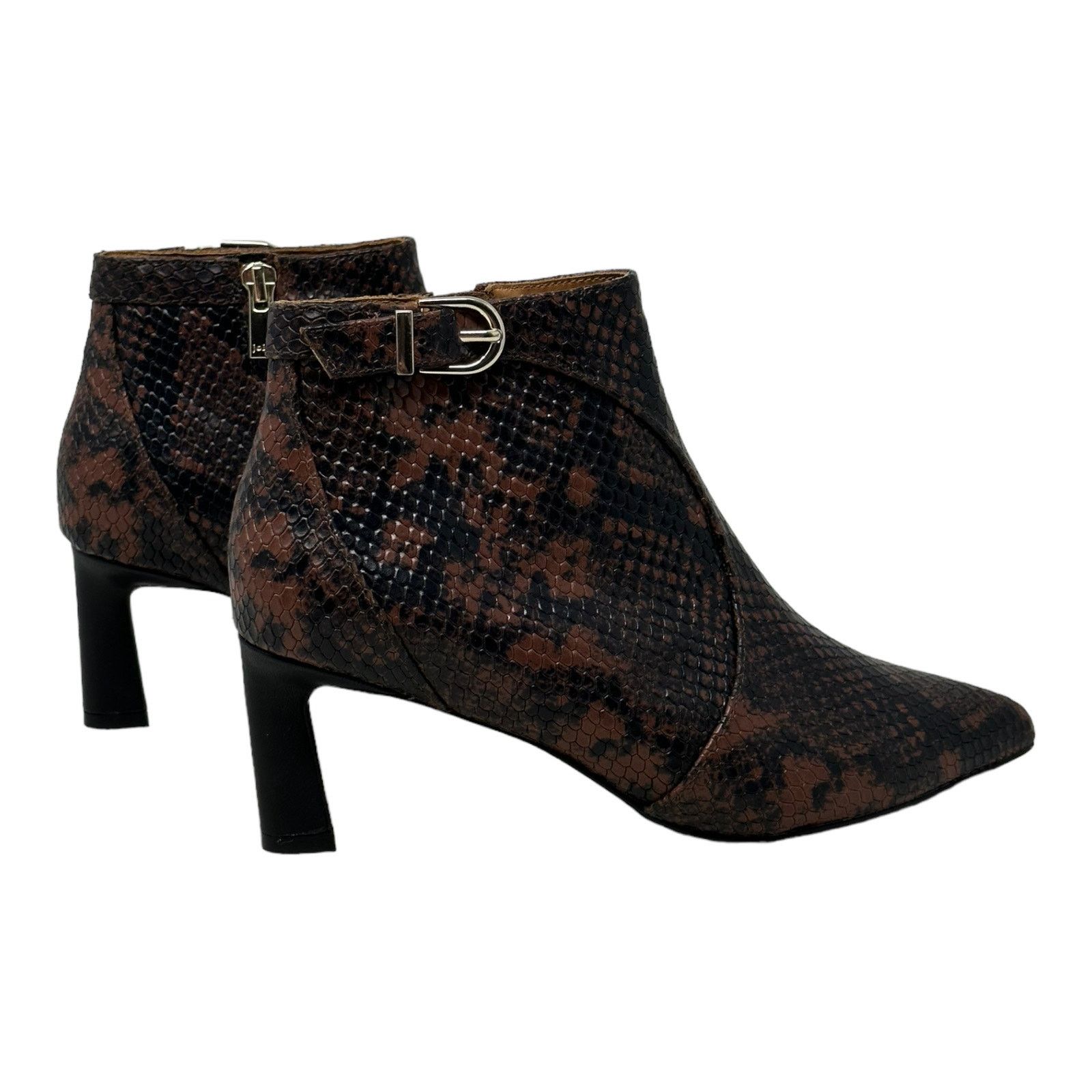 Joie Joie Rawly Snakeskin Embossed Leather Ankle Boots Sz 36 Size US 6 / IT 36 - 7 Thumbnail