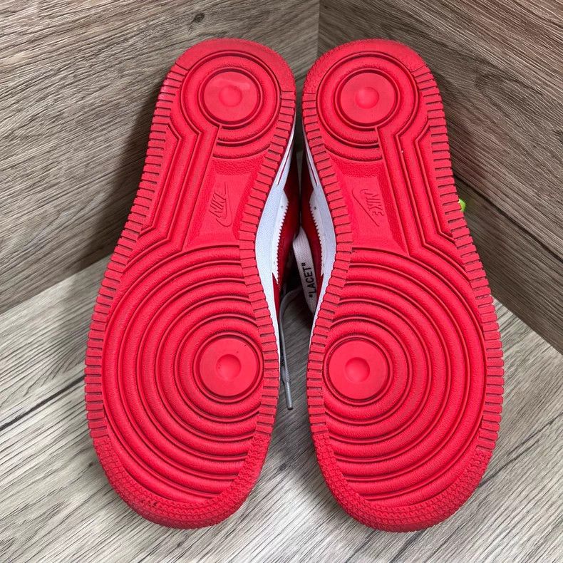 Louis Vuitton Louis Vuitton Nike co-branded AF1 white and red board shoe Size US 4 / IT 34 - 5 Thumbnail