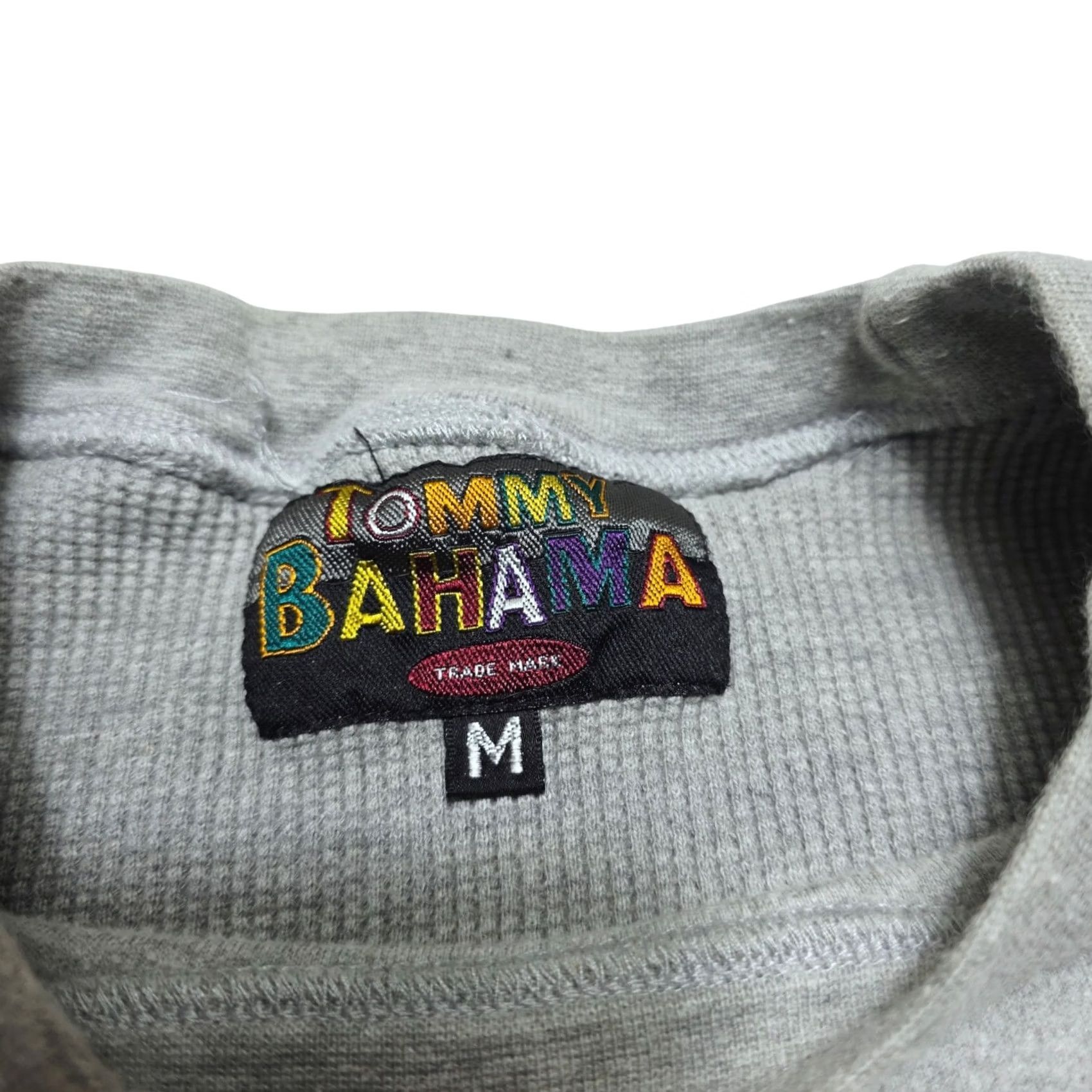 Tommy Bahama VINTAGE Tommy Bahama Embroidered Heavyweight Sweatshirt Rowing Fishing Mens Medium 90's Gray Cotton Blend Pullover Boats Size US M / EU 48-50 / 2 - 2 Thumbnail