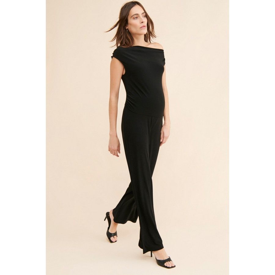 Free People Free People Yumi Kim Maternity Virginia Jumpsuit Black 1X Size 38" / US 16 / IT 52 - 6 Thumbnail