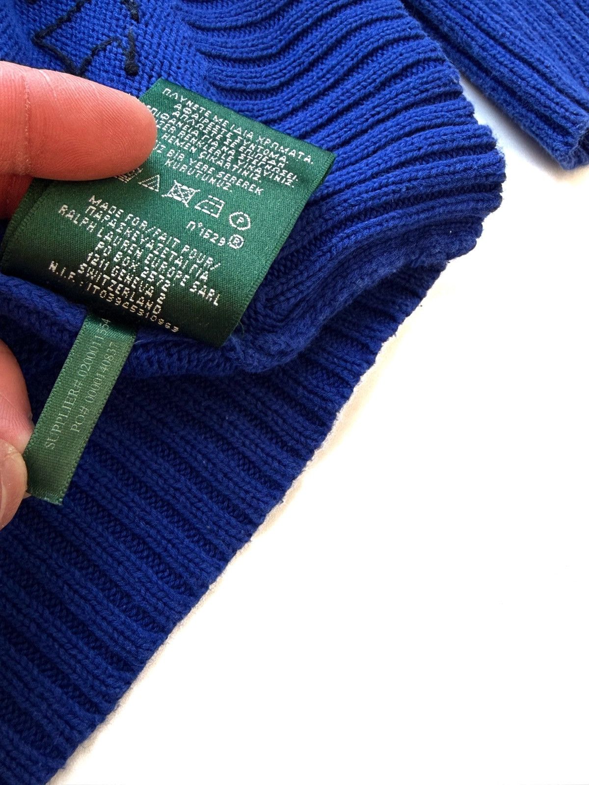 Ralph Lauren Ralph Lauren Women Vintage USA Big Logo Blue Sweater Size M Size M / US 6-8 / IT 42-44 - 10 Thumbnail