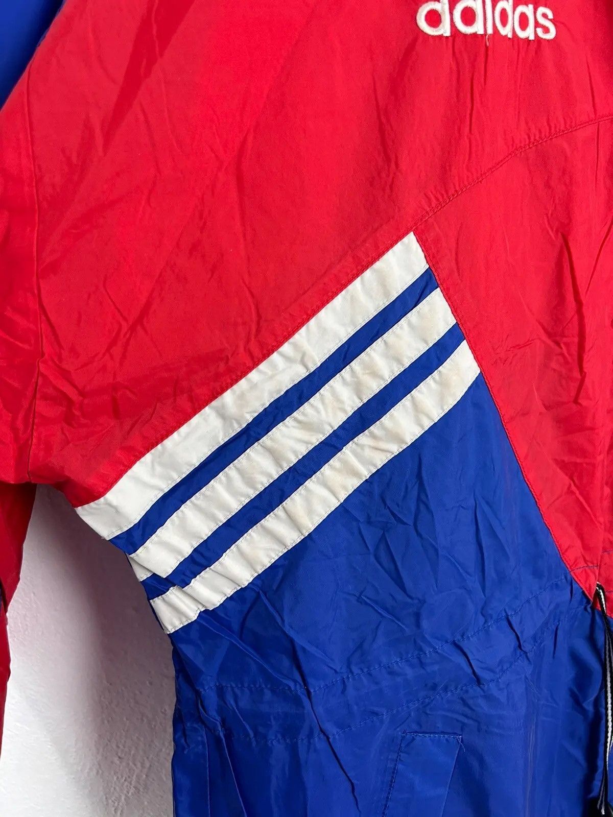 Adidas 90s Vintage Adidas Bayern Munchen 1993/95 Windbreaker Size US XL / EU 56 / 4 - 6 Thumbnail
