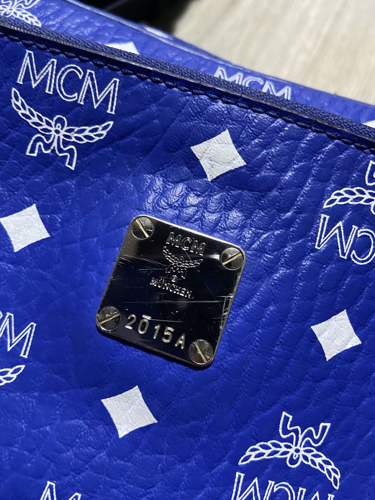 MCM MCM blue monogram crossbody bag Size ONE SIZE - 4 Thumbnail