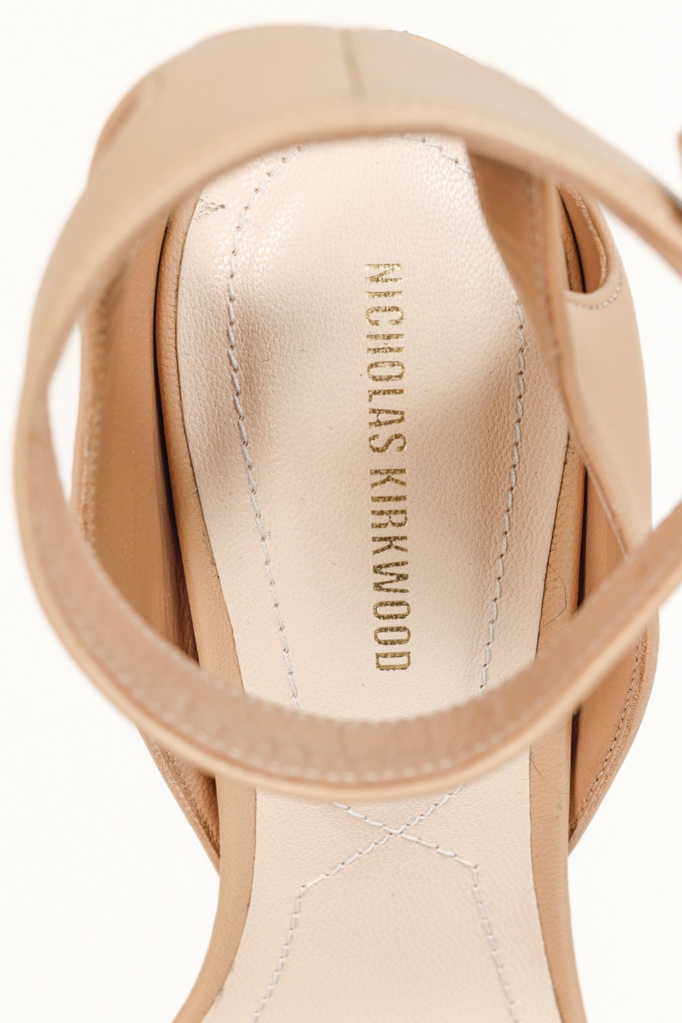 Nicholas Kirkwood Nicholas Kirkwood Lola Nappa Leather Pearl Inset Sandals Size US 6.5 / IT 36.5 - 10 Thumbnail