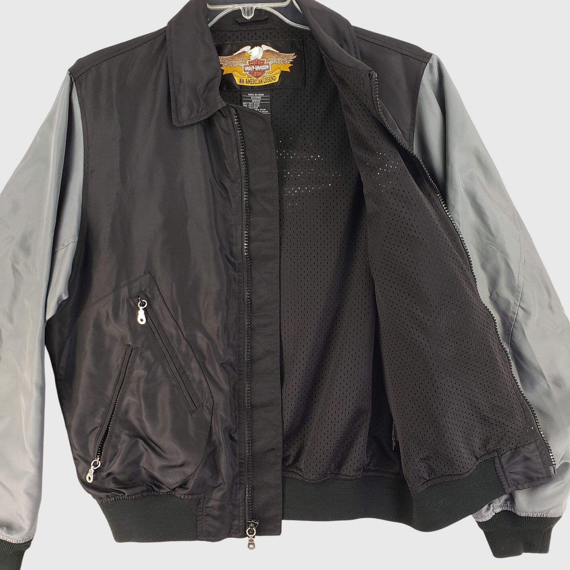 Harley Davidson Vintage Harley-Davidson Bomber Jacket With Embroidered Logos Size US M / EU 48-50 / 2 - 6 Thumbnail