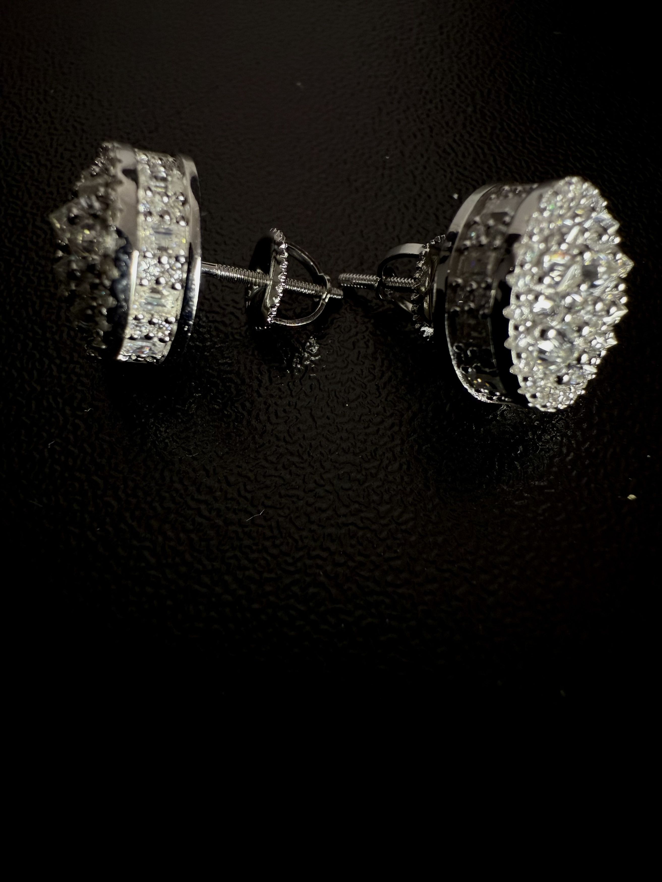 Other Glacier Halo stud moissanite mens 925silver earrings Size ONE SIZE - 8 Thumbnail