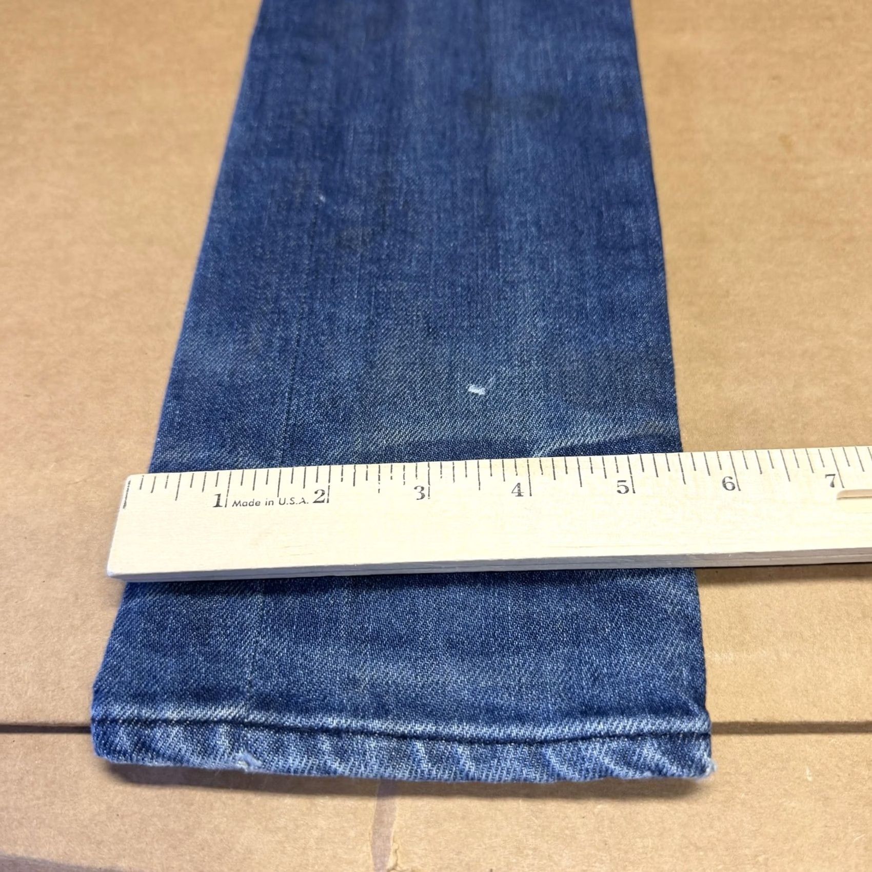 John Elliott John Elliott Jeans Mens 31x32 Blue Slim Stretch Denim Distressed Japan Size US 31 - 2 Thumbnail