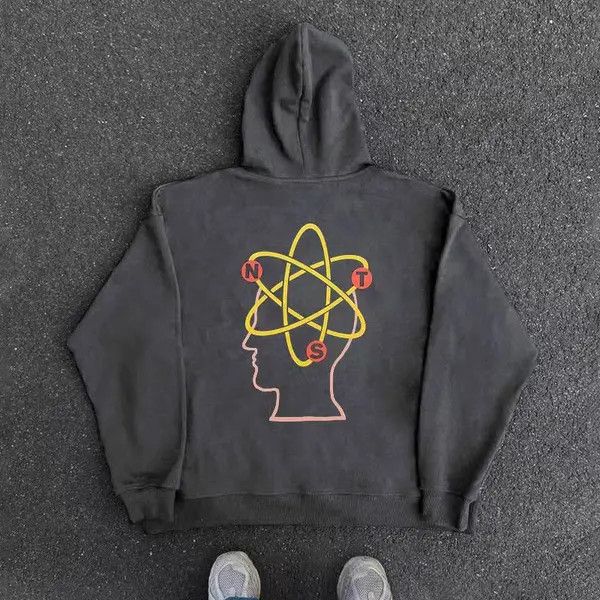VIBE Vintage Street Hip Hop Fun Funny Print Hooded Sweatshirt Size US L / EU 52-54 / 3 - 5 Thumbnail