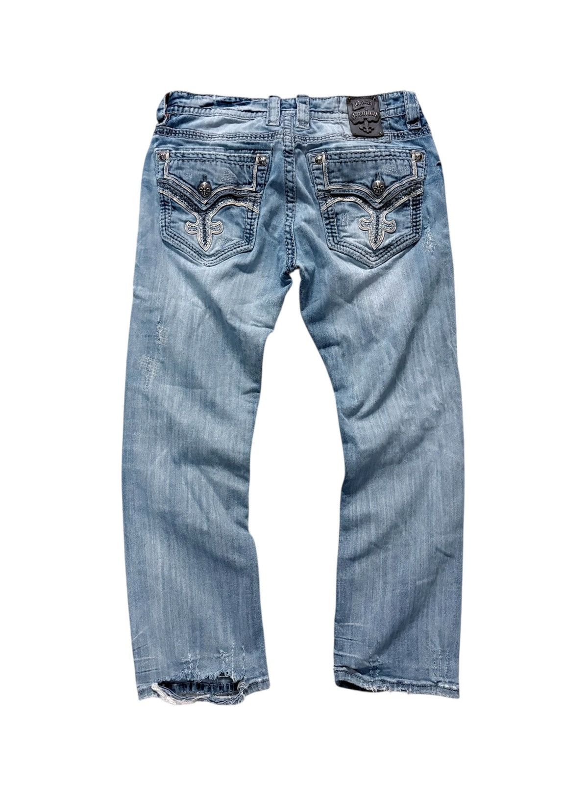Rock Revival 90’s Rock Revival Vintage Distressed Faded Jeans Opium Size US 34 / EU 50 - 1 Thumbnail