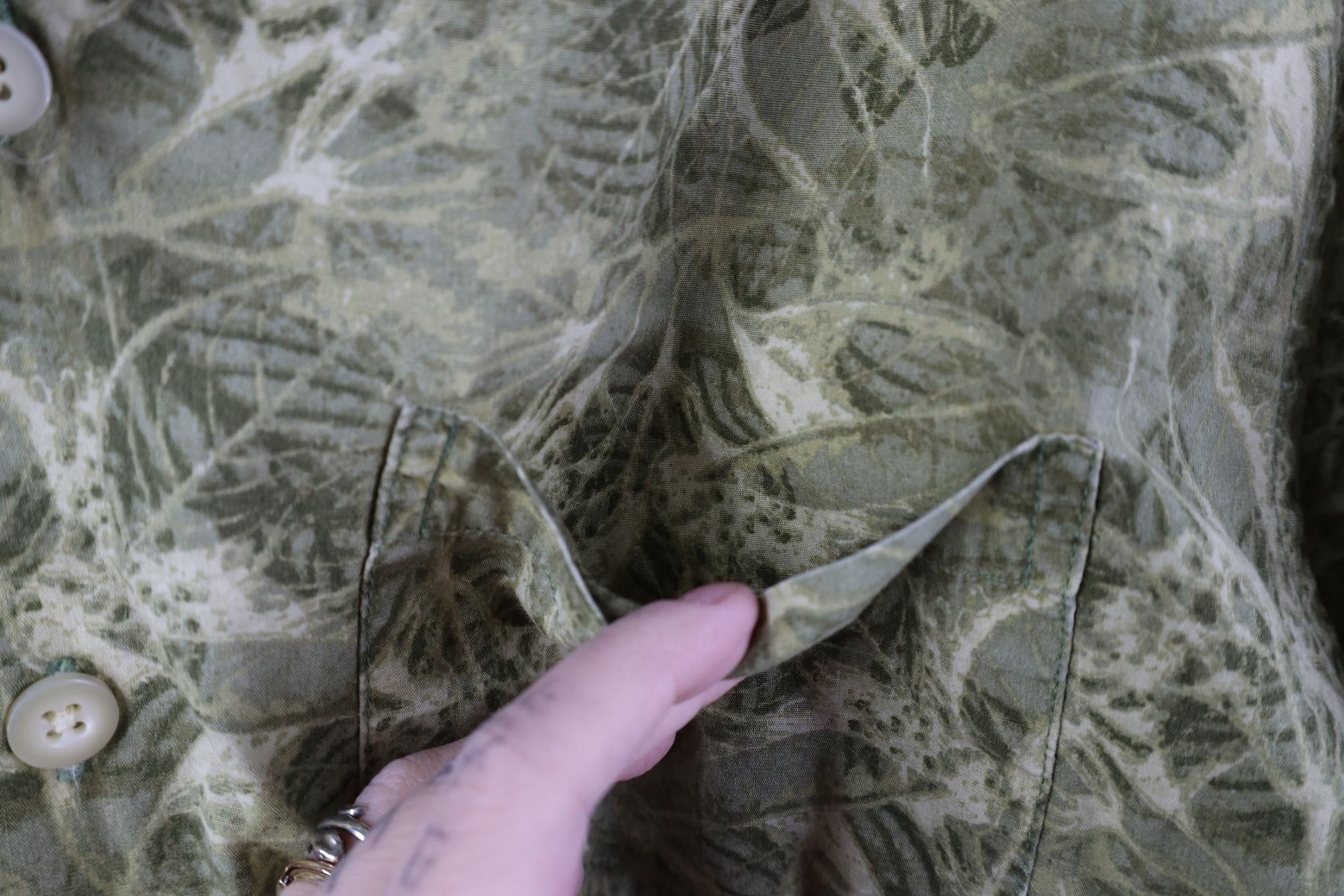 Gap Vintage 90s Gap Nature Leaf Beach Luau Hawaiian Button Shirt Size US S / EU 44-46 / 1 - 4 Thumbnail