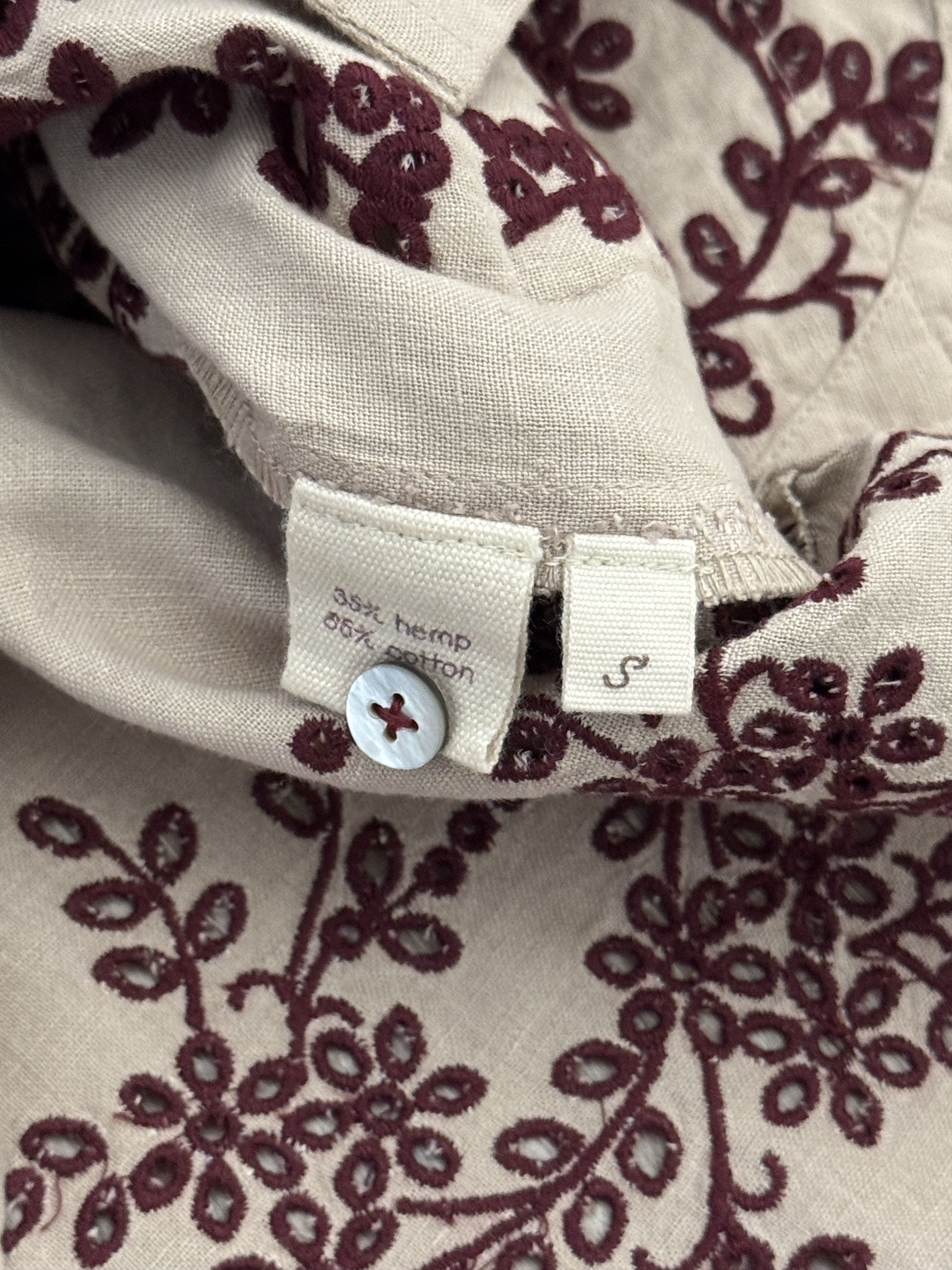 Other Baziszt Vines Embroidered Camp Collar Shirt Size US S / EU 44-46 / 1 - 6 Thumbnail