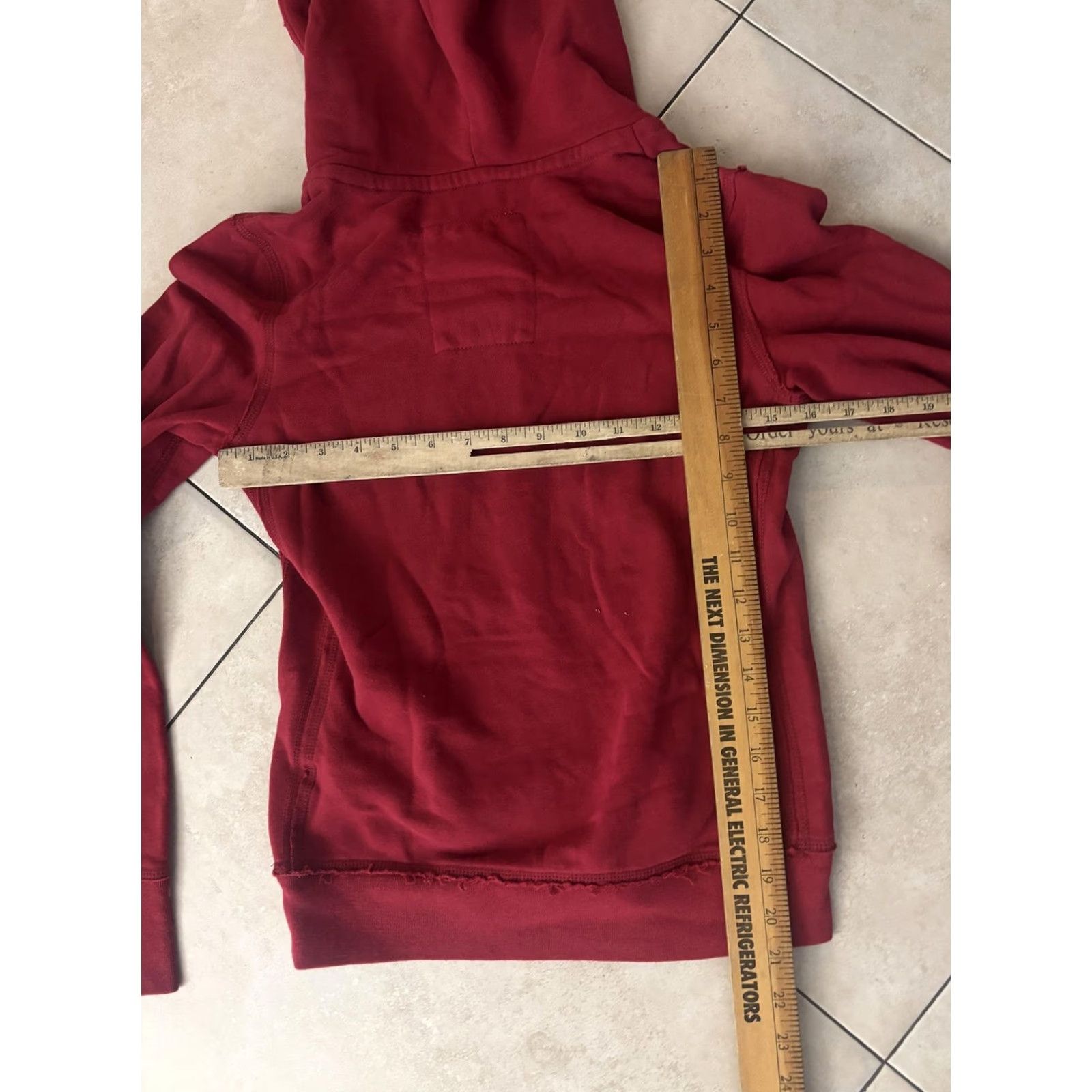 Aeropostale VINTAGE Aeropostale Hoodie Girls S Red NYC Aero Fleece Pullover Sweatshirt Logo Y2K Size S / US 4 / IT 40 - 6 Thumbnail