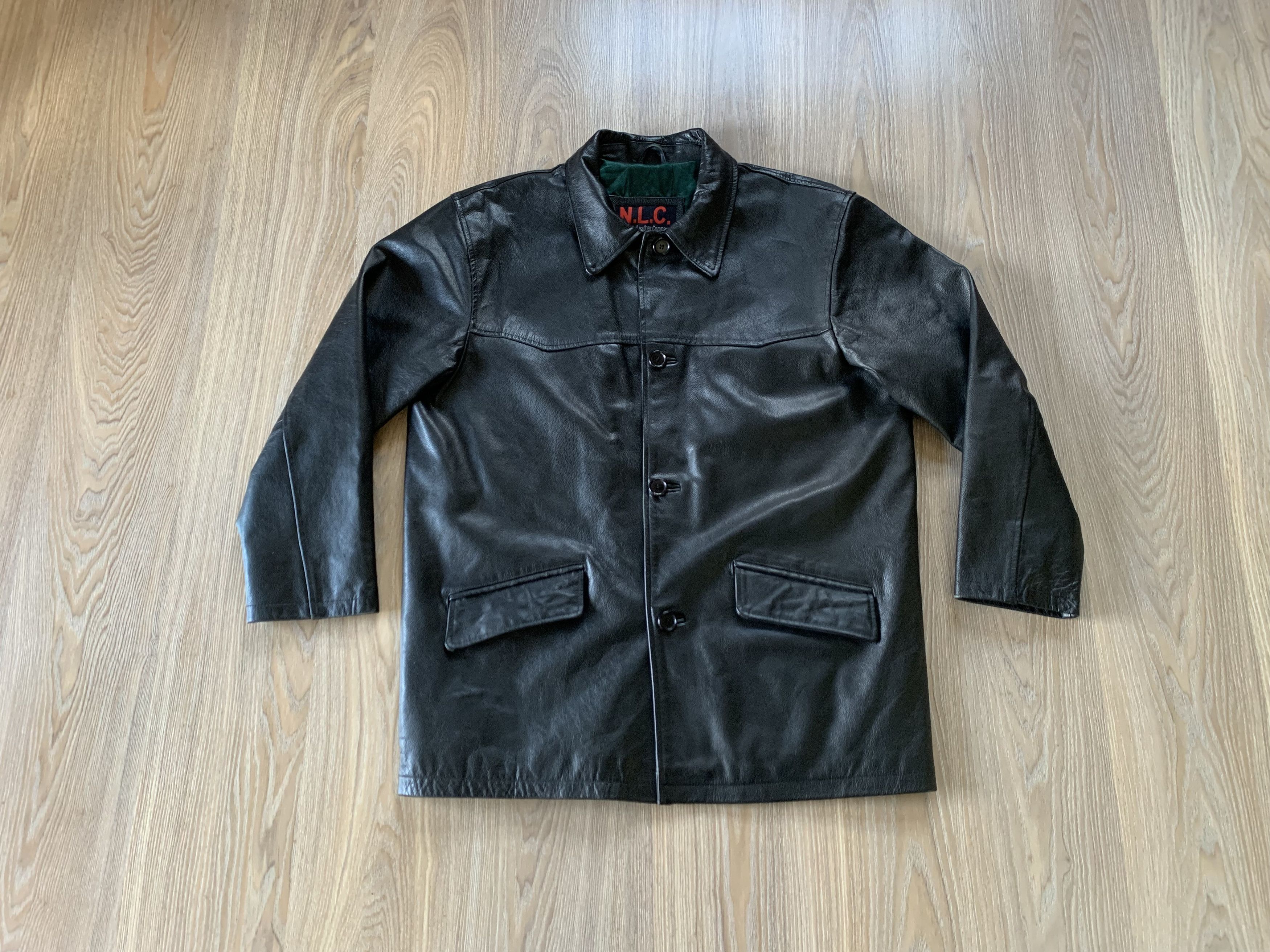 Genuine Leather × Vintage NLC Vintage Leather Pocket Jacket Size US M / EU 48-50 / 2 - 1 Thumbnail