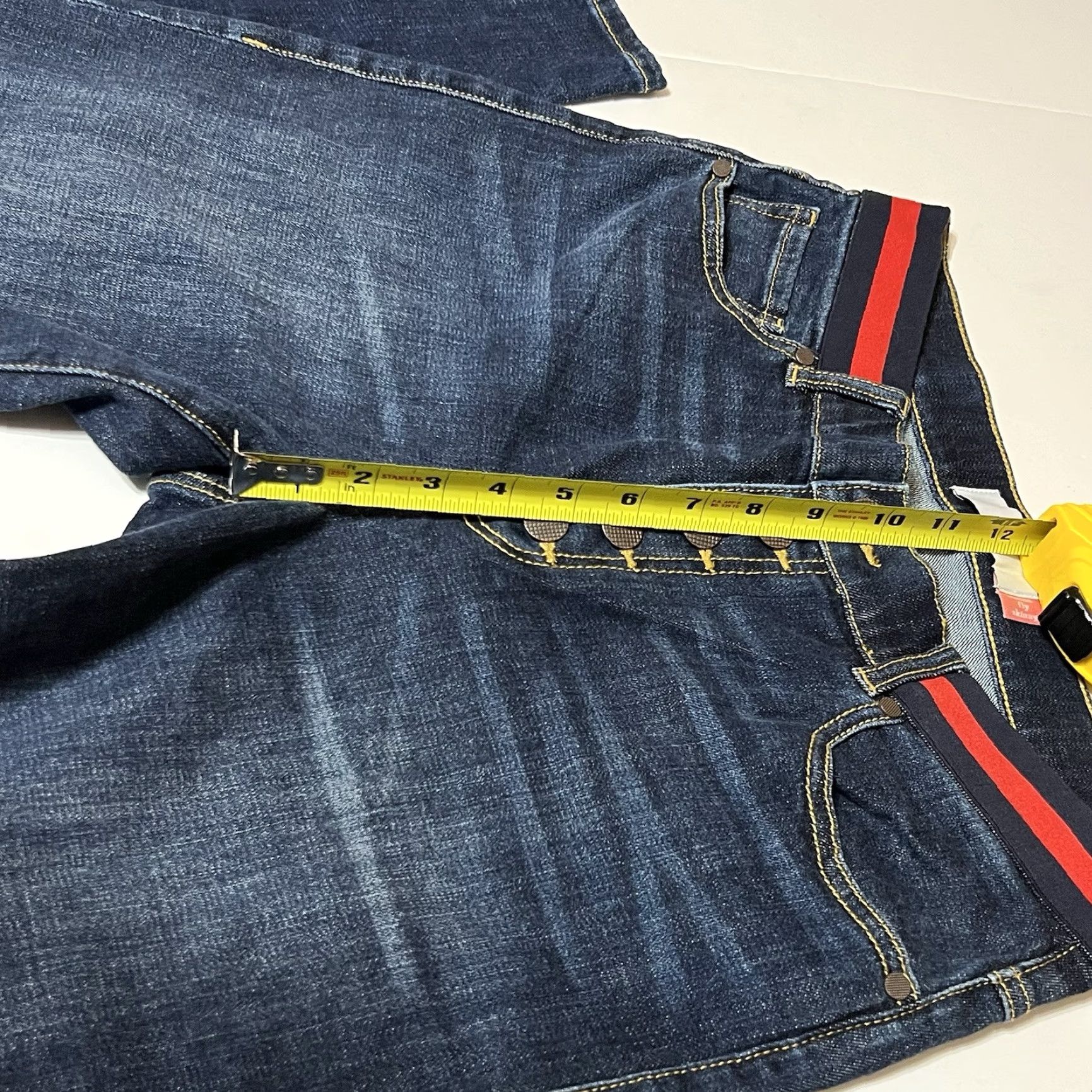 Vintage Cabi Jeans Womens 8 Skinny Denim Button Fly Stretch Blue Size 30" / US 8 / IT 44 - 4 Thumbnail