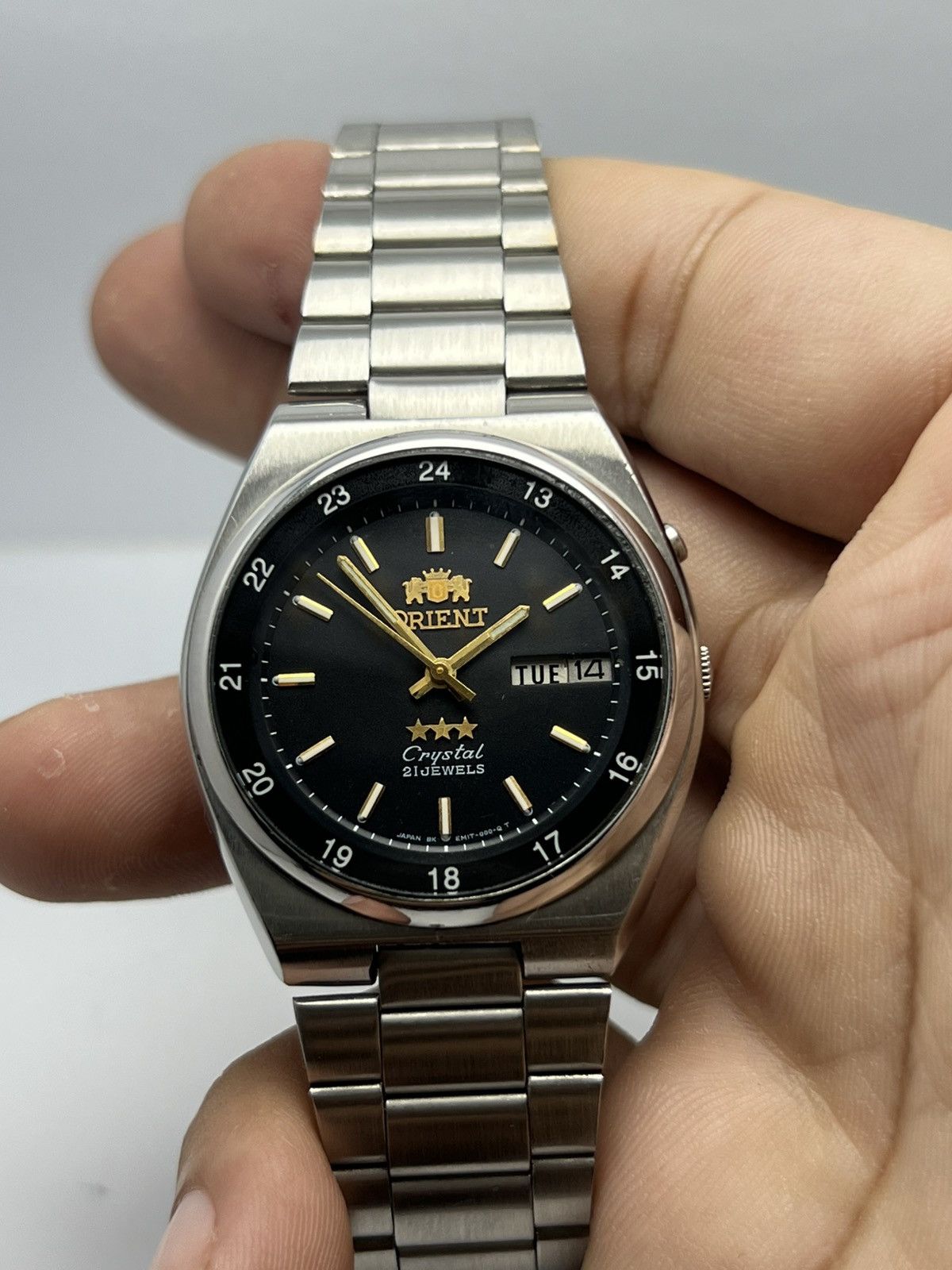 Orient Vintage Orient Automatic wrist Watch Day/Date Japan Size 36 - 14 Thumbnail