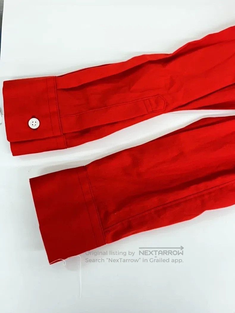 Comme des Garcons Comme Des Garcons Red Retro Lace Shirt Size XS / US 0-2 / IT 36-38 - 5 Thumbnail