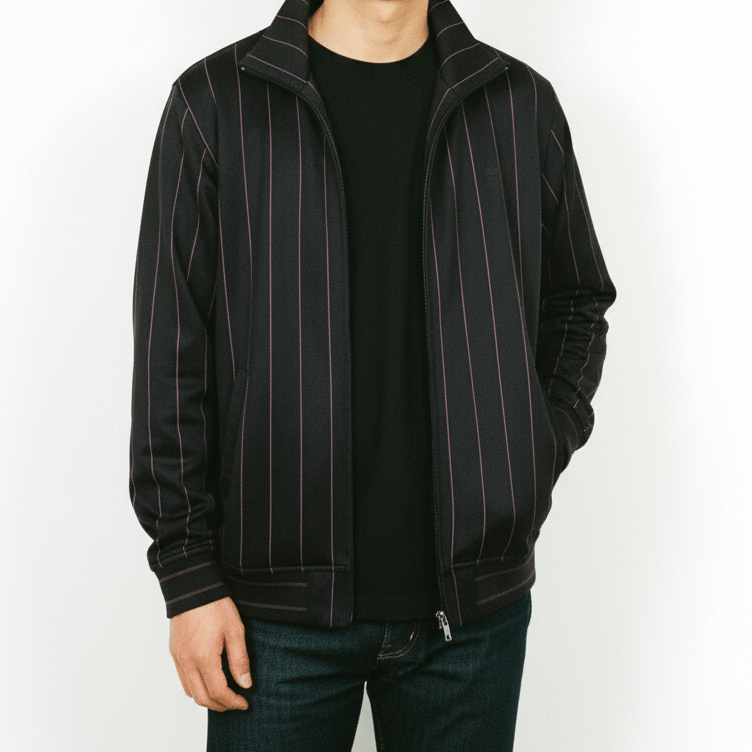Vans Zip Up Stripes Sweater Jacket Streetwear