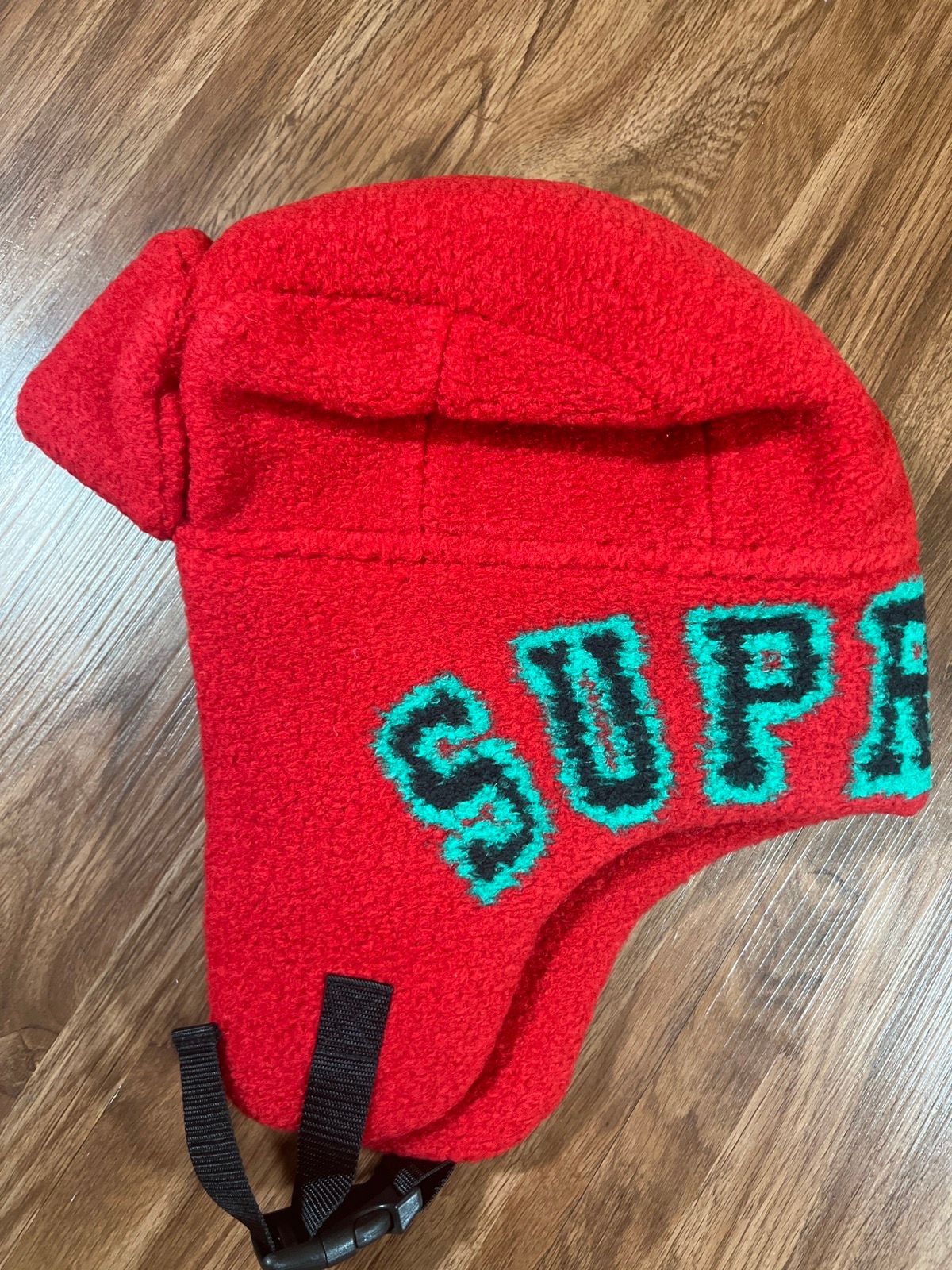 Pre-owned Hypebeast X Supreme Shearling Trooper Hat In Red