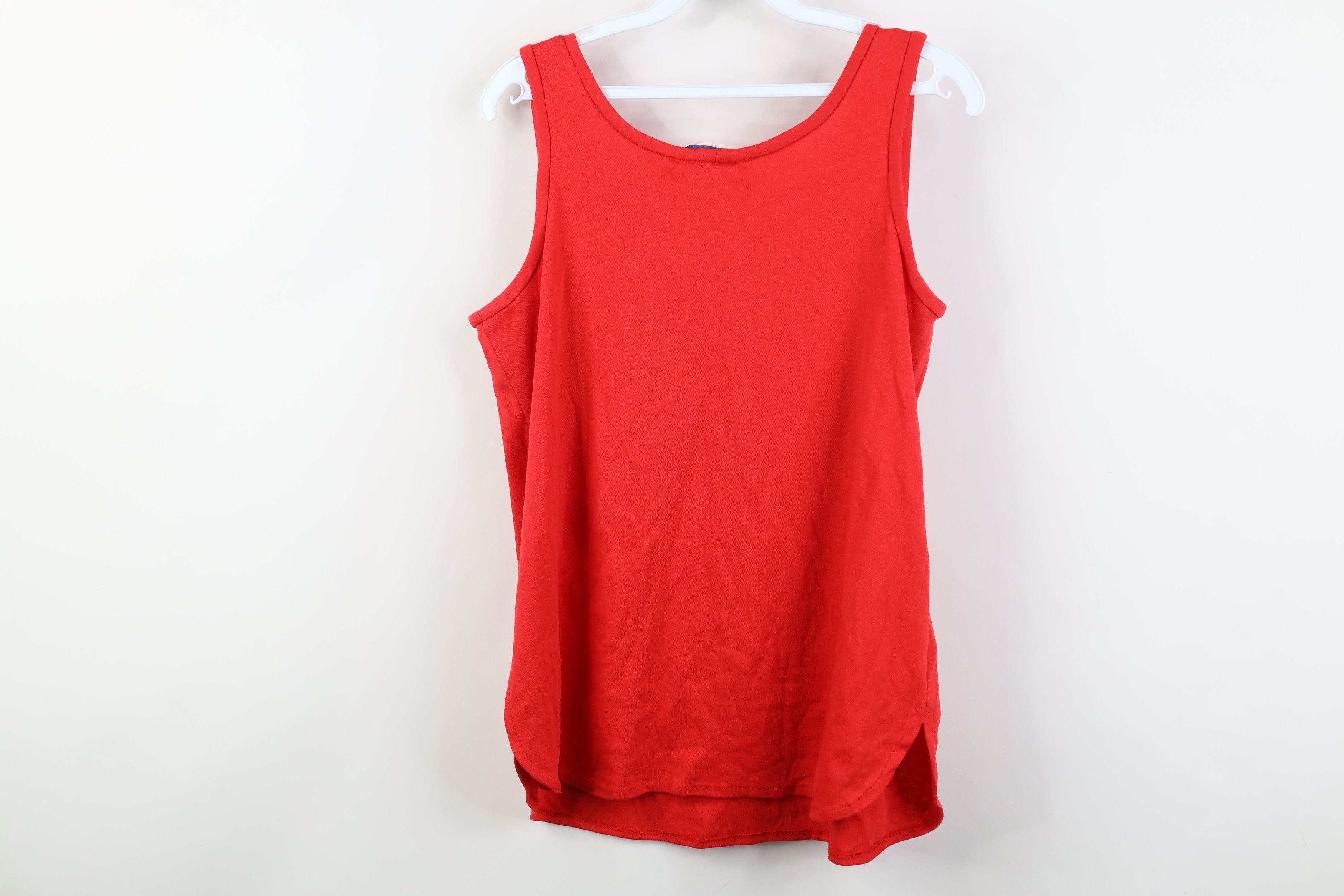 Vintage Vintage 70s Streetwear Blank Knit Tank Top T-Shirt Red USA Size XS / US 0-2 / IT 36-38 - 11 Thumbnail
