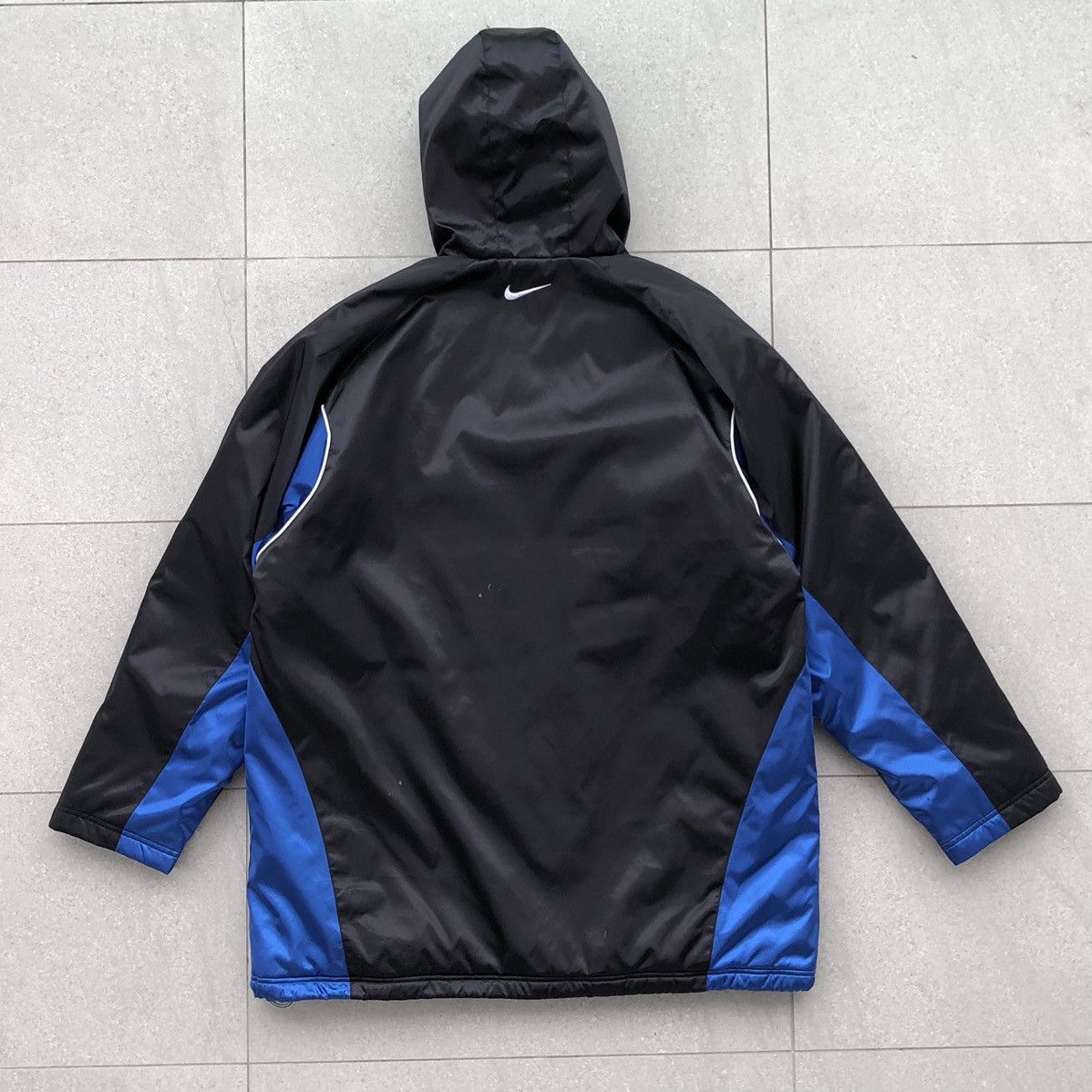 Nike Vintage 90s Nike TEAM Lined Fleece Long Jacket Size US L / EU 52-54 / 3 - 9 Thumbnail