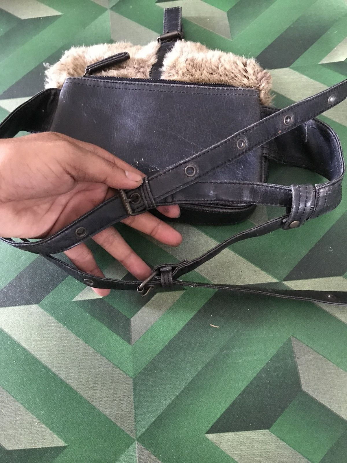 Japanese Brand Vibtage Leather Pouch Bag Size ONE SIZE - 5 Thumbnail