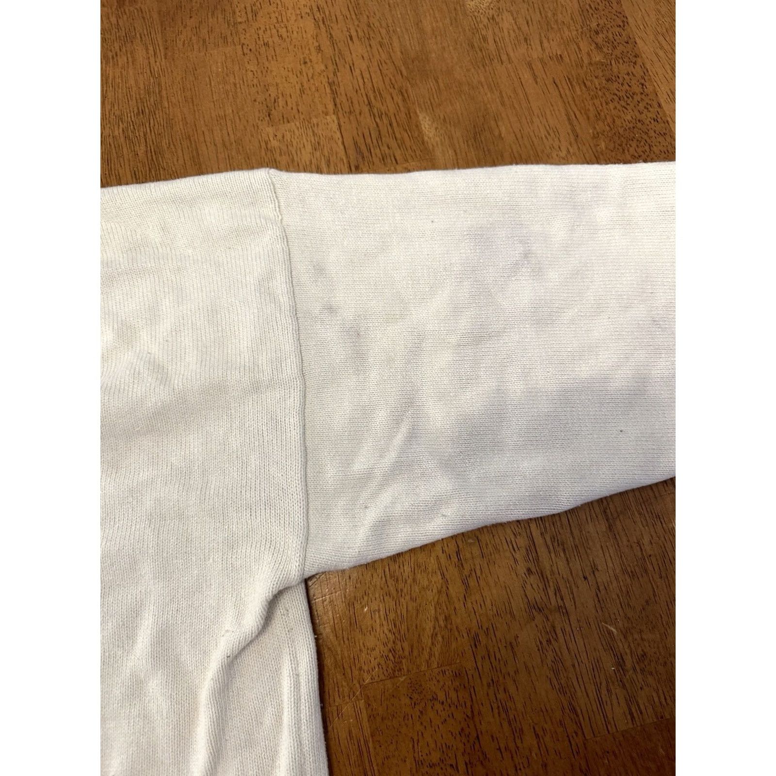 Vintage VINTAGE John Ashford Golf Sweater White XL V Neck Knit 80s 90s Mens Size US XL / EU 56 / 4 - 3 Thumbnail