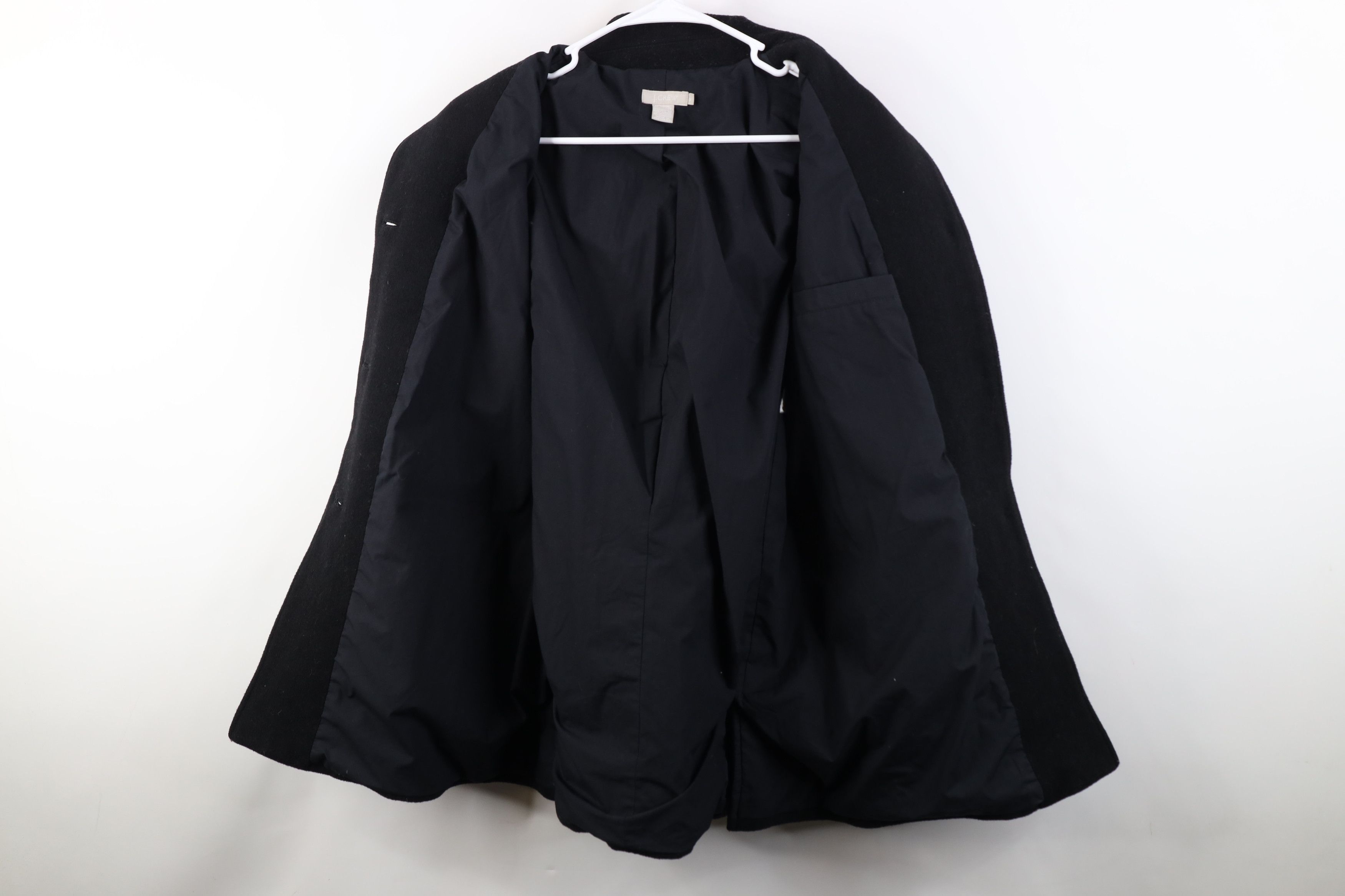 J.Crew Vintage Y2K J Crew Faded Wool Button Jacket Coat Black Size M / US 6-8 / IT 42-44 - 9 Thumbnail