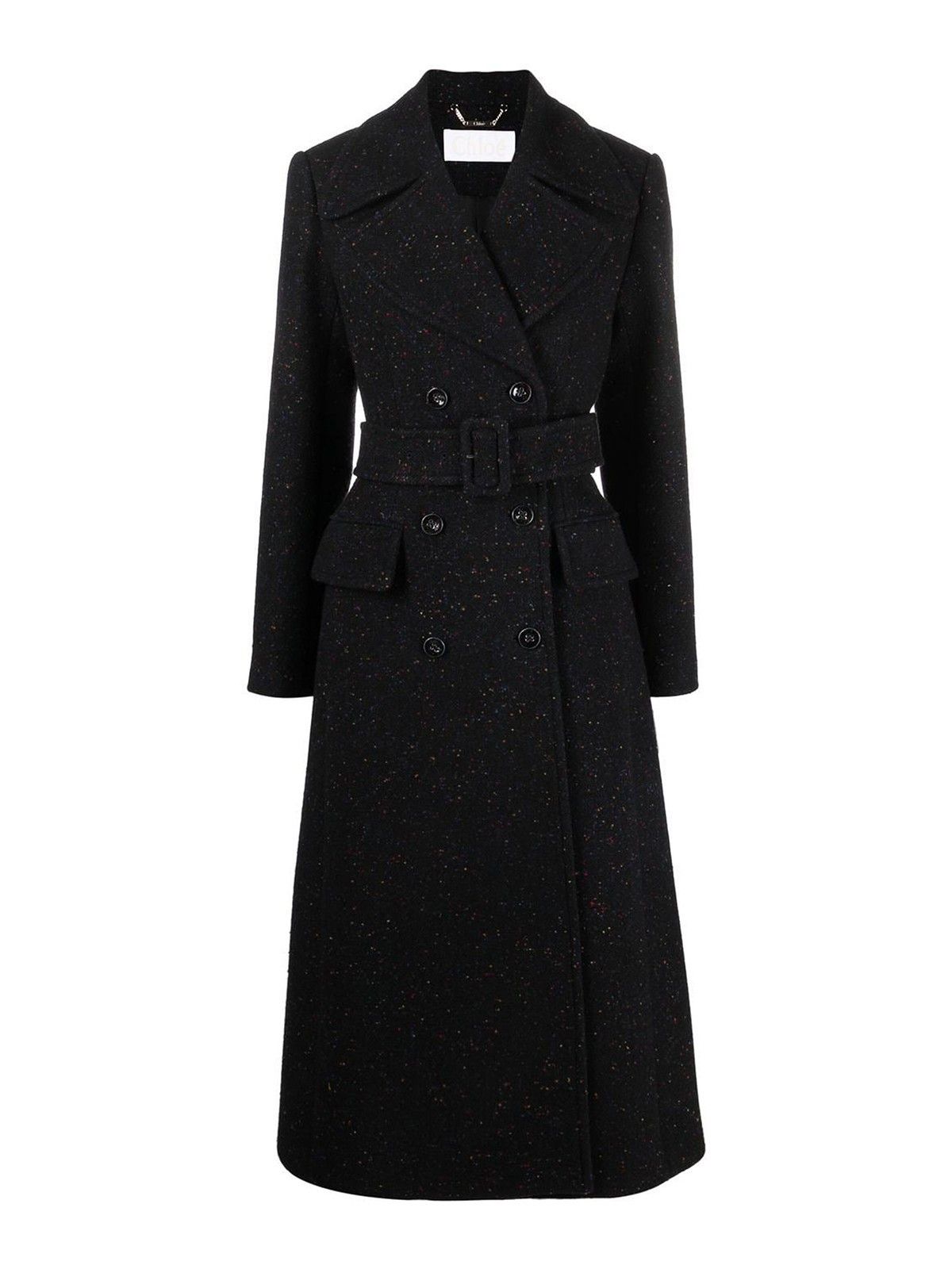 Chloe o1y0825 Belt Coat in Midnight Blue Size S / US 4 / IT 40 - 1 Thumbnail