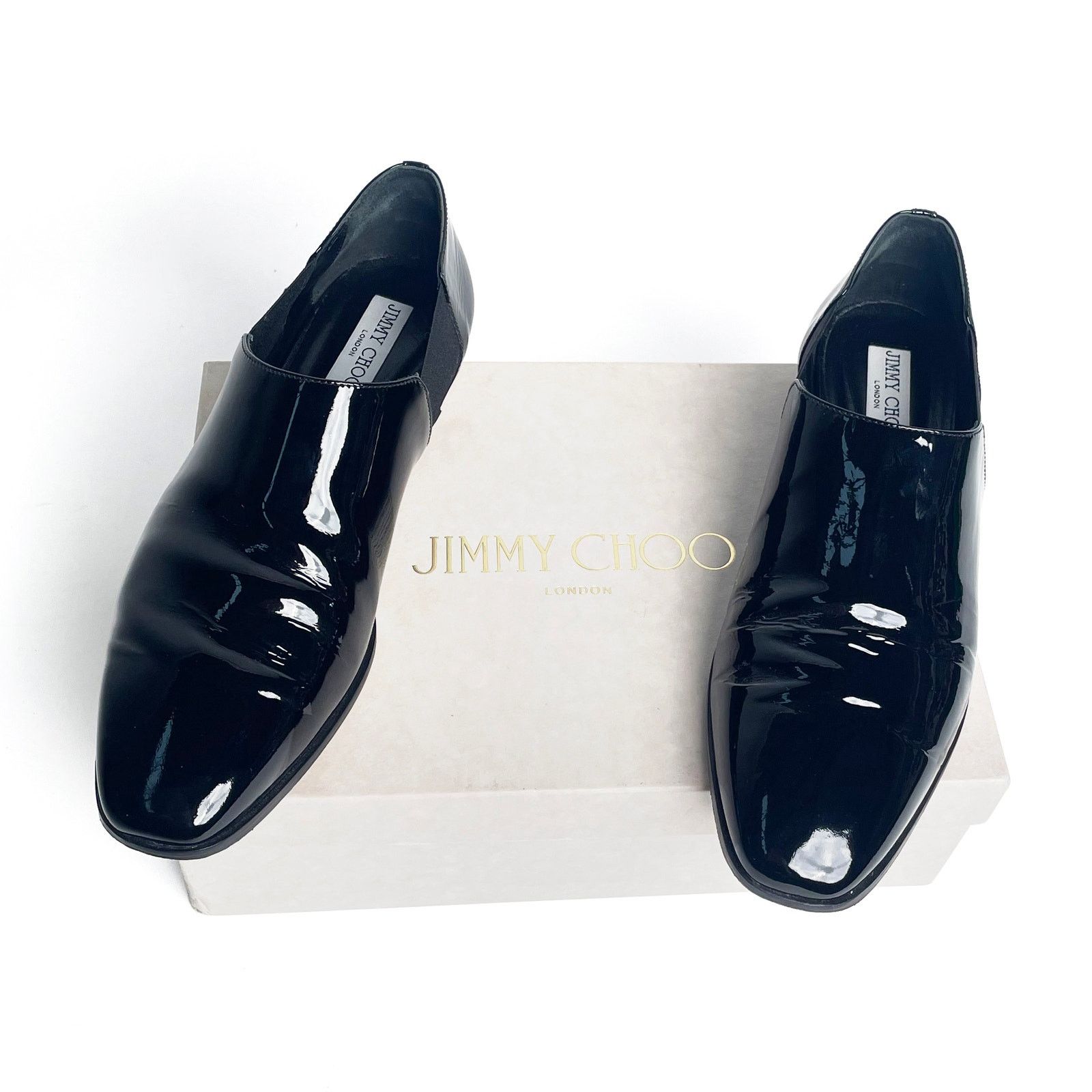 Jimmy Choo Patent Loafers (Glint Flat) Size US 10 / IT 40 - 5 Thumbnail
