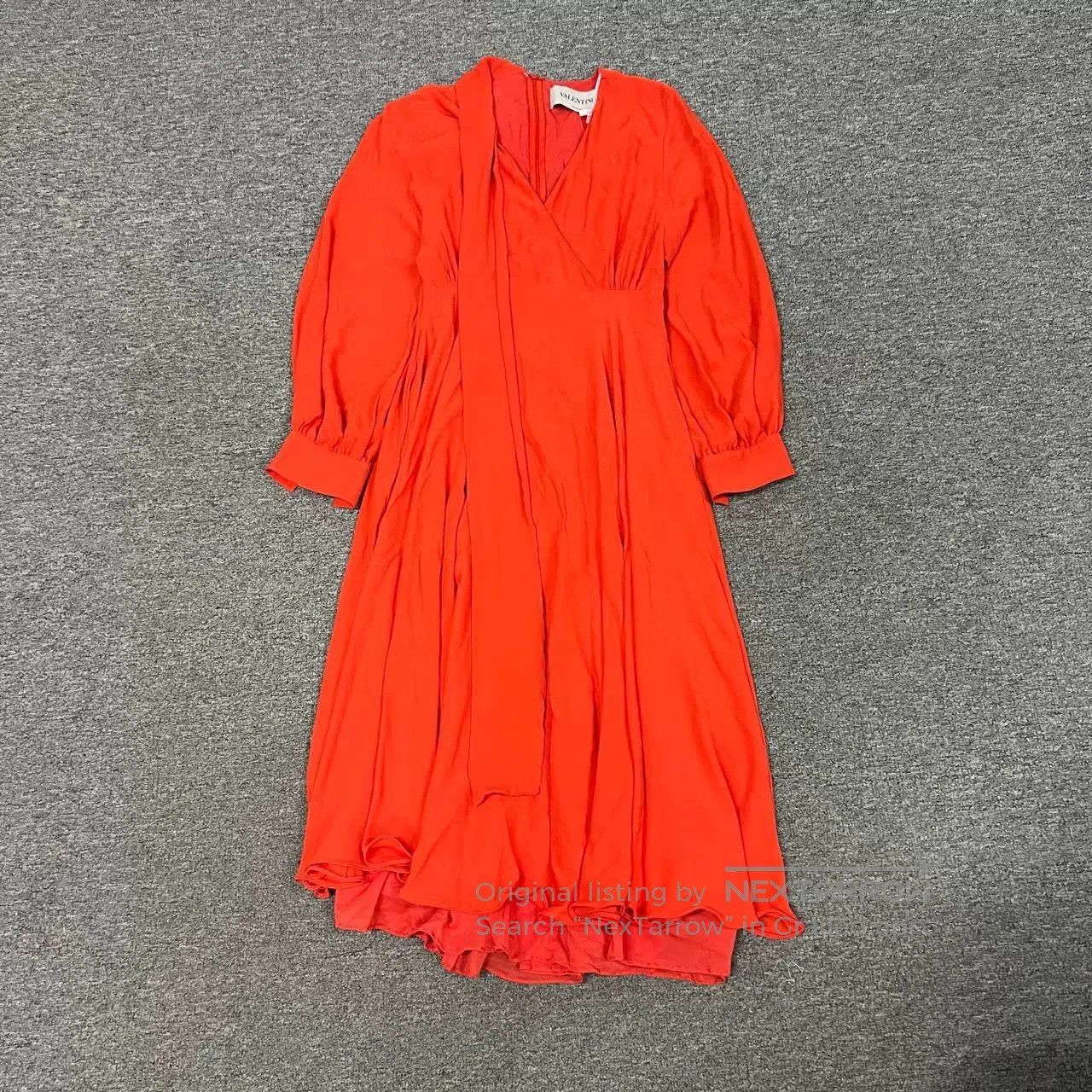 Valentino Valentino Red Ribbon Silk Dress. Size S / US 4 / IT 40 - 1 Thumbnail