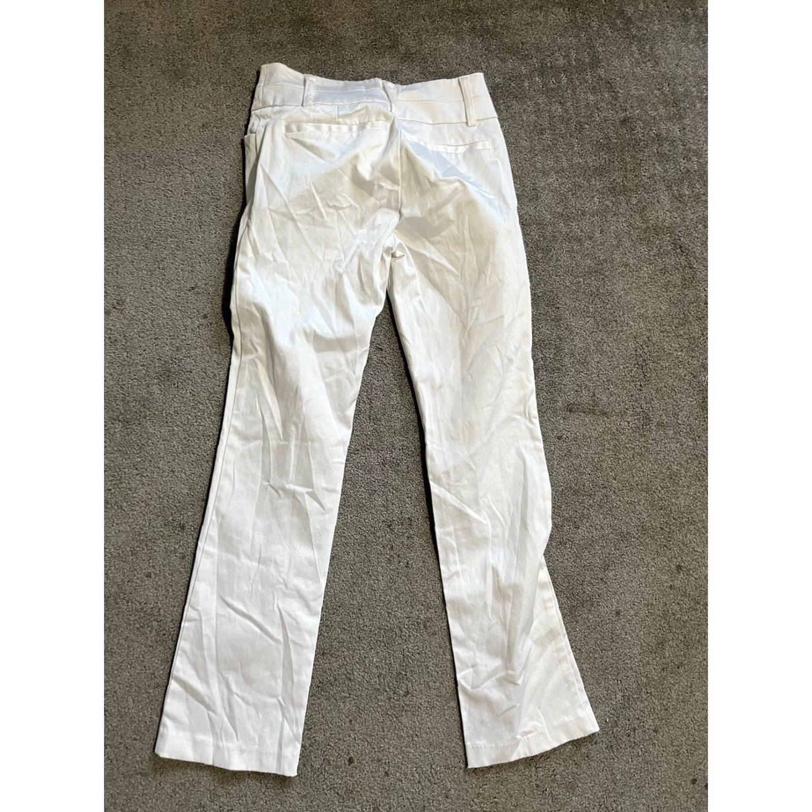 Avenue 7th Avenue Design Studio New York & Company White Dress Pants 0P Petite Women Straight 32 in Inseam Dress Pants Size 25" / US 0 / IT 36 - 3 Thumbnail