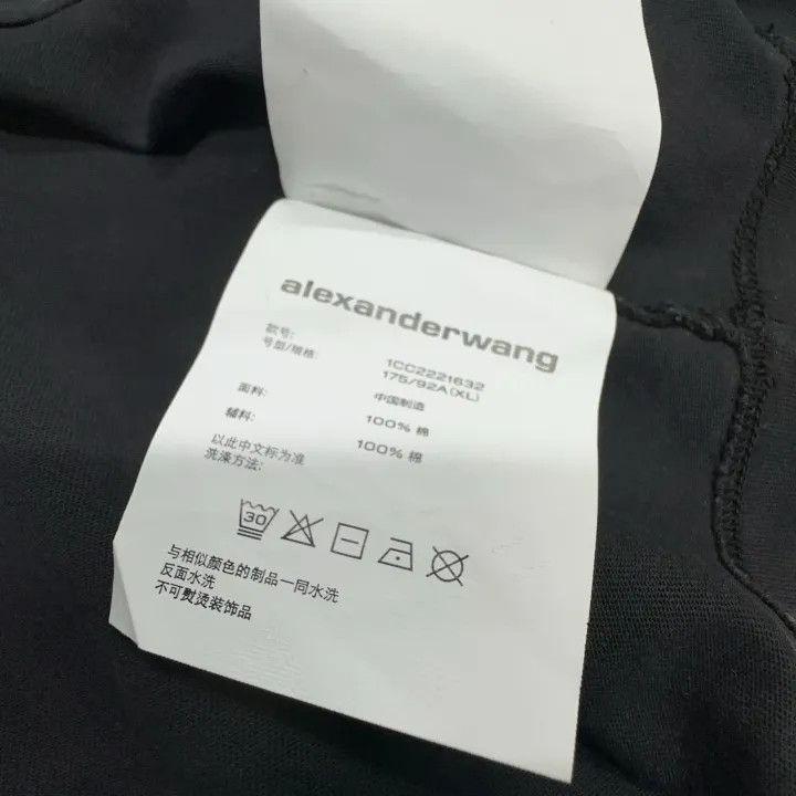 Alexander Wang Alexander Wang SS22 Cropped Graphic T-Shirt - Size XL / US 12-14 / IT 48-50 - 4 Thumbnail
