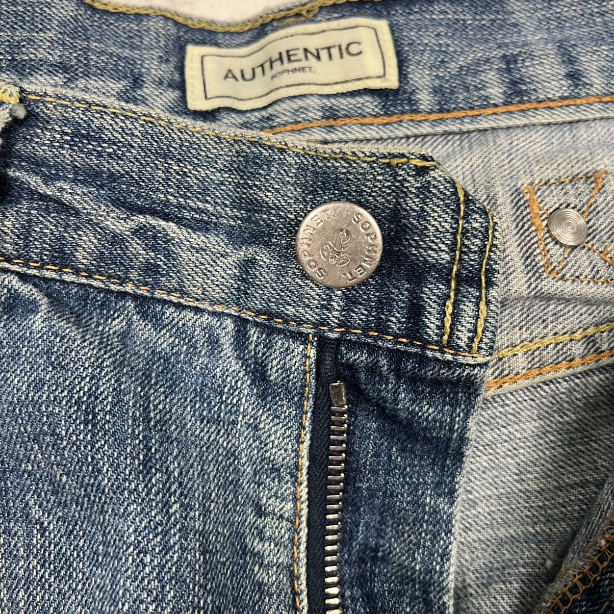 Sophnet. Vintage Sophnet Sashiko Distressed Motive Denim Jeans Size US 32 / EU 48 - 10 Thumbnail