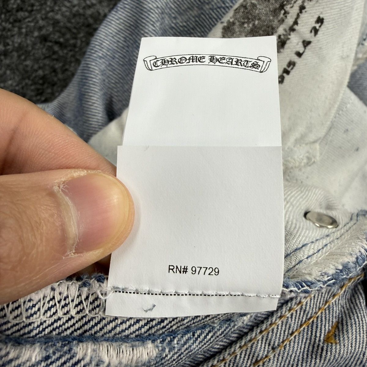 Chrome Hearts Chrome Hearts Levi‘s Denim Pants Snow Camouflage Cross Patch Size US 29 - 10 Thumbnail