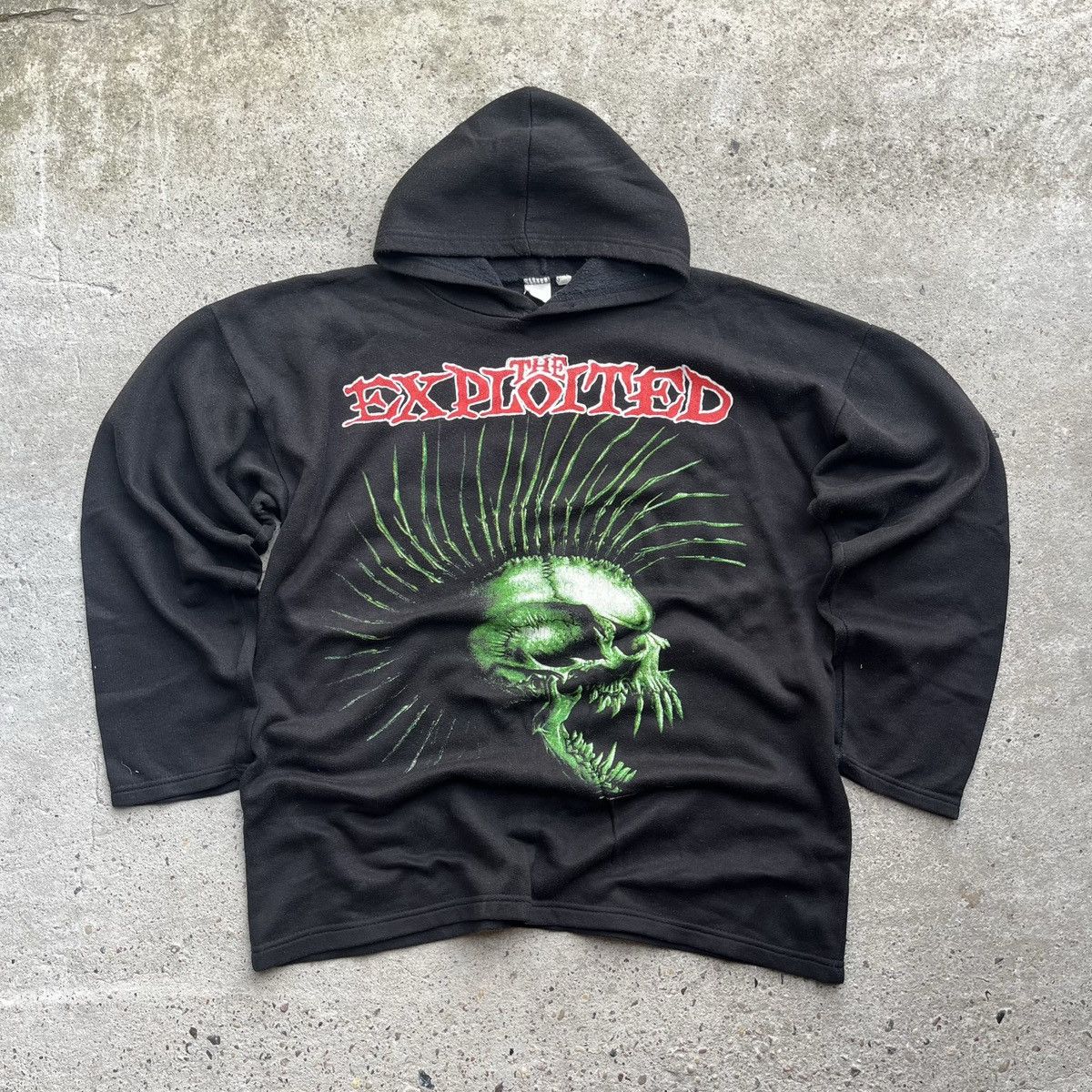 Band Tees × Vintage The Exploited Total Chaos Hoodie f*ck bastards Sweatshirt Size US M / EU 48-50 / 2 - 1 Thumbnail