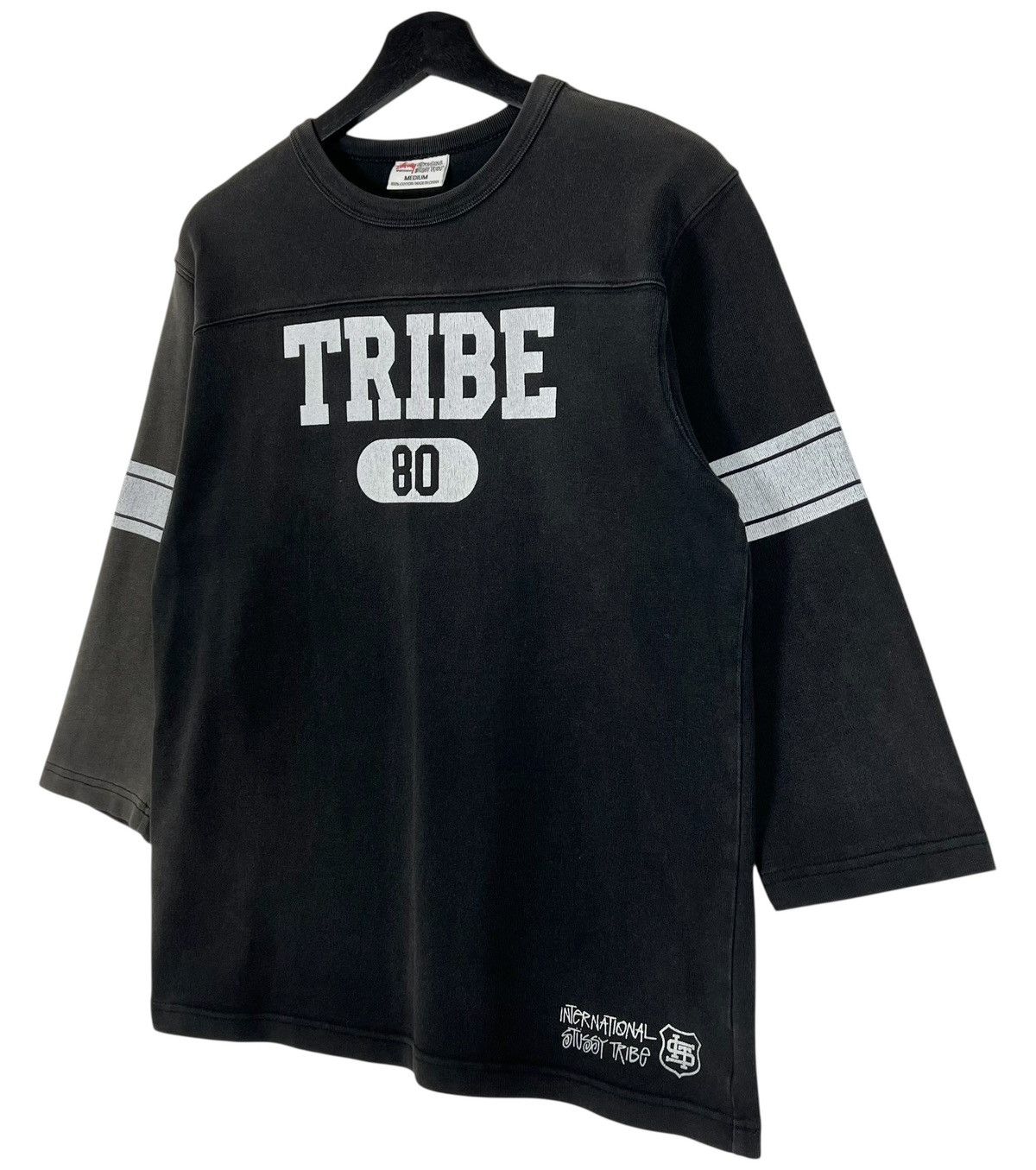 Stussy Vintage Sunfaded Stussy International Football Shirt Size US M / EU 48-50 / 2 - 3 Thumbnail